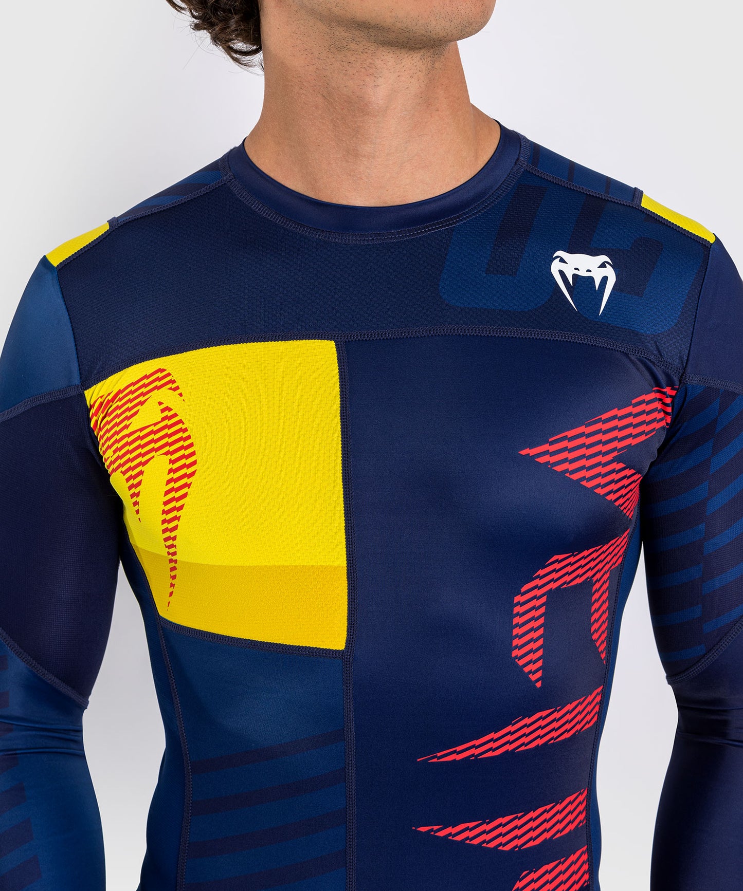 T-shirt Compression à Manches Longues Venum Sport 05 - Bleu/Jaune