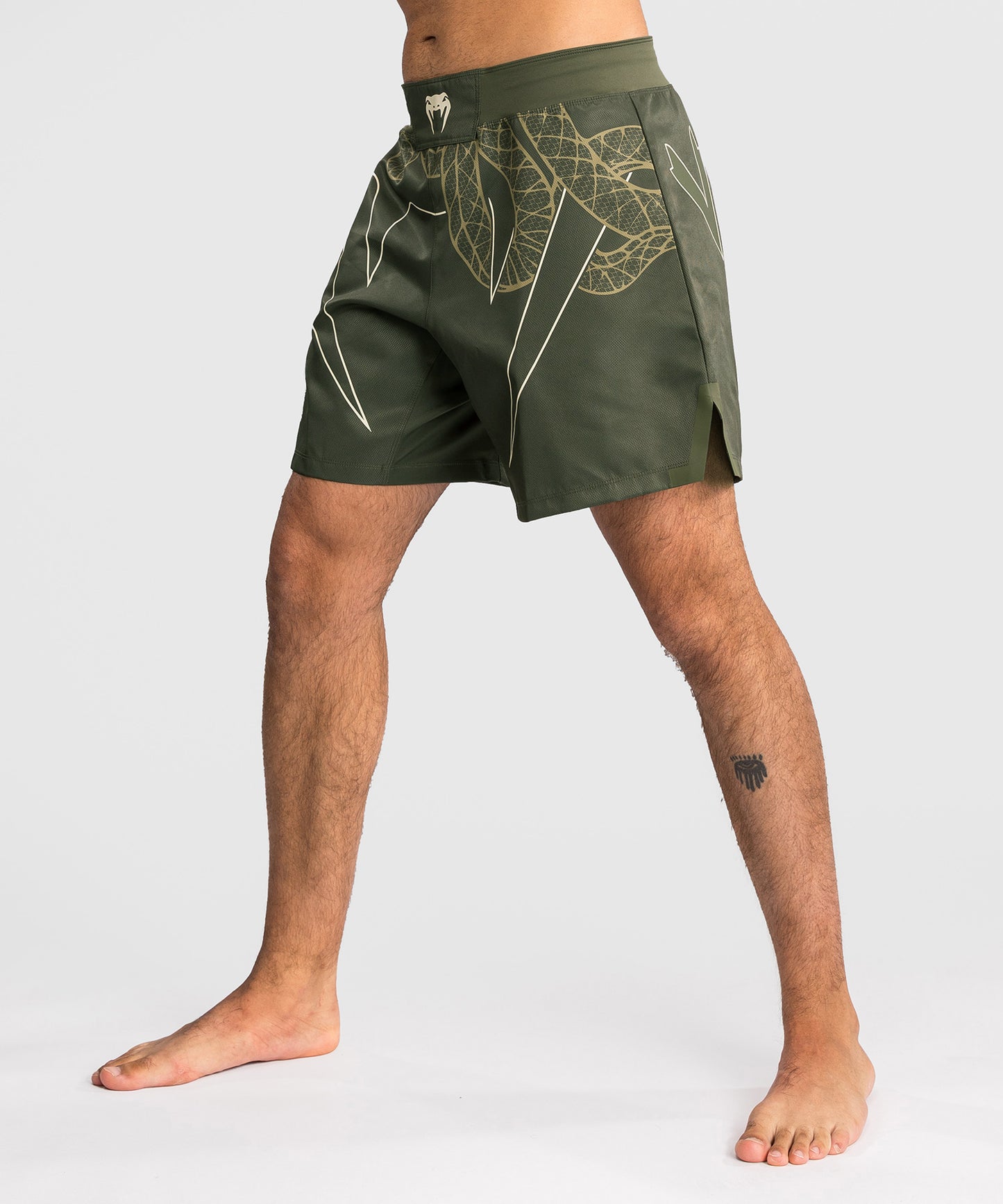 Venum Serpenti Fight Shorts - Khaki/Bronze/Ivory