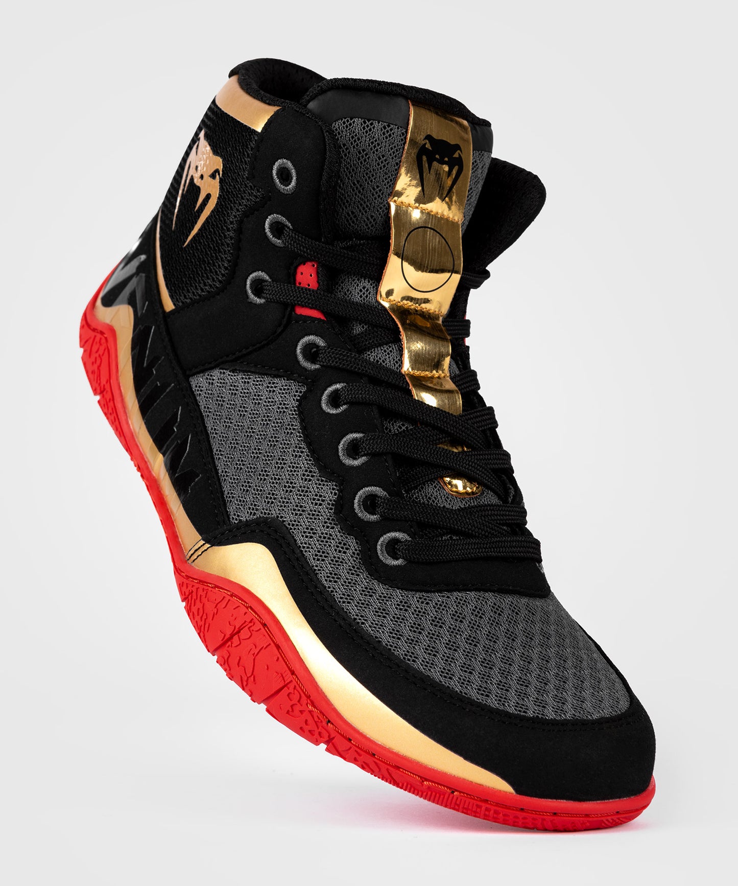 Venum Elite Wrestling Schuhe - Schwarz/Gold/Rot 