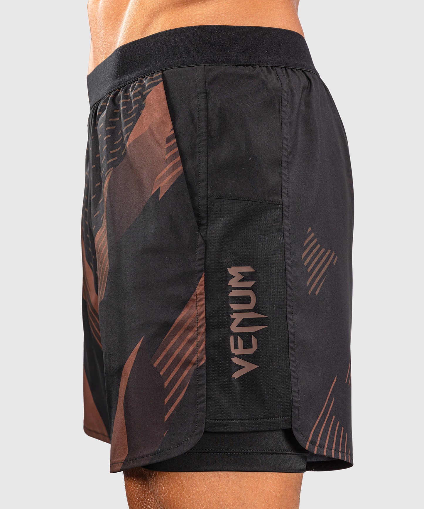 Venum No-Gi 6.0 Pantalón Corto de Entrenamiento - Negro/Marrón