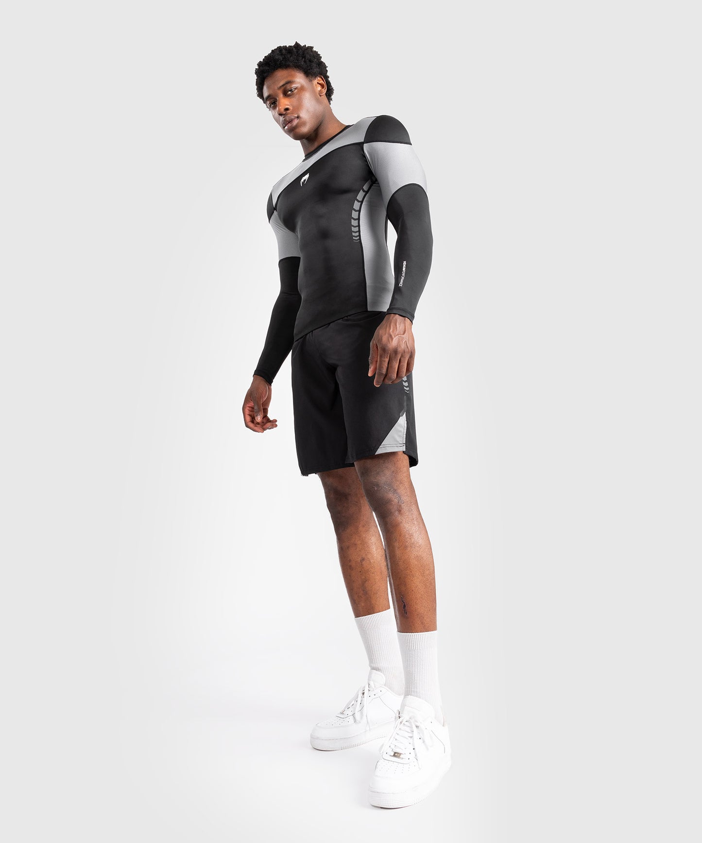 Rashguard À Manches Longues pour Hommes Venum Tempest - Noir/Gris