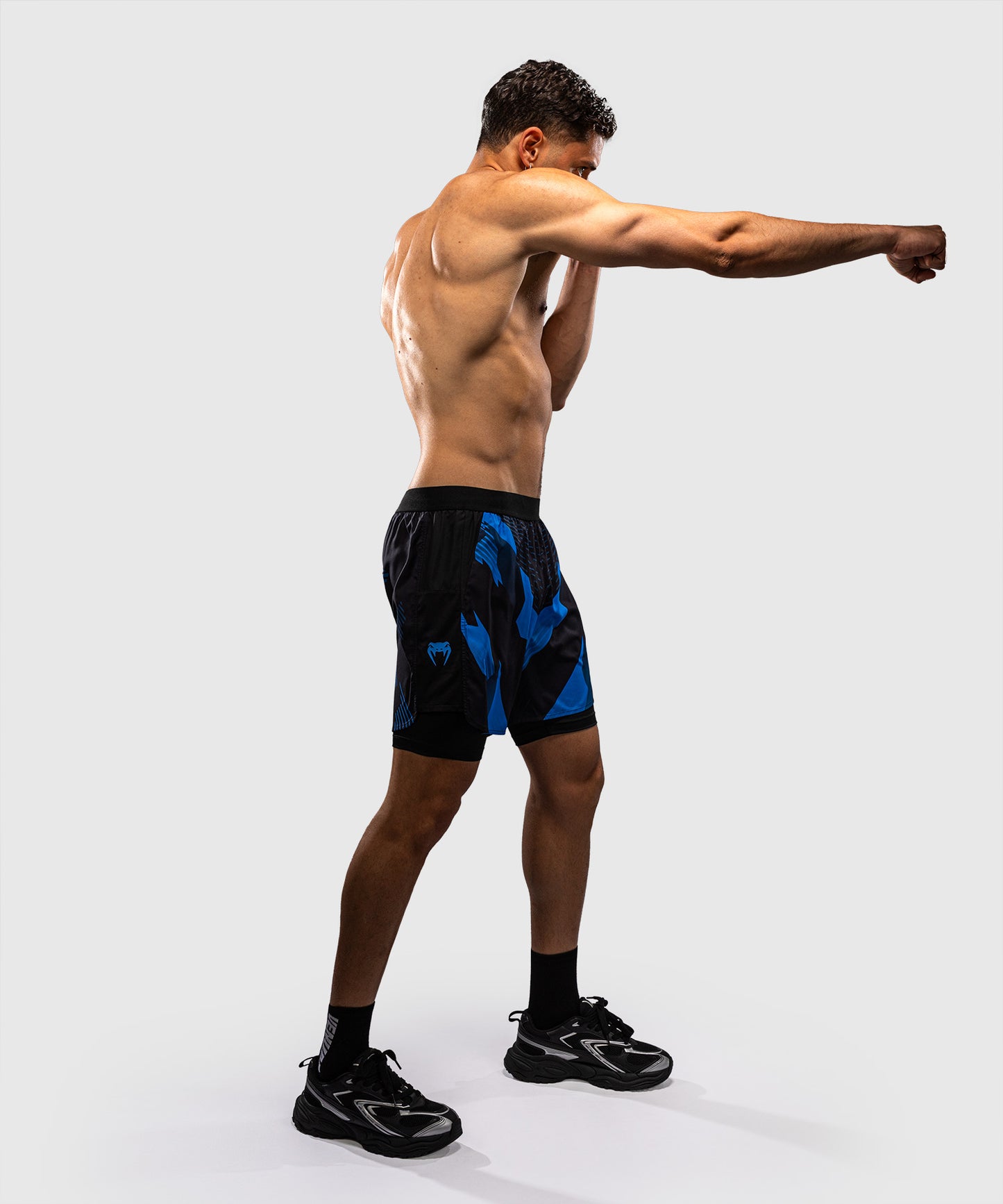 Venum No-Gi 6.0 Pantalón Corto de Entrenamiento - Negro/Azul