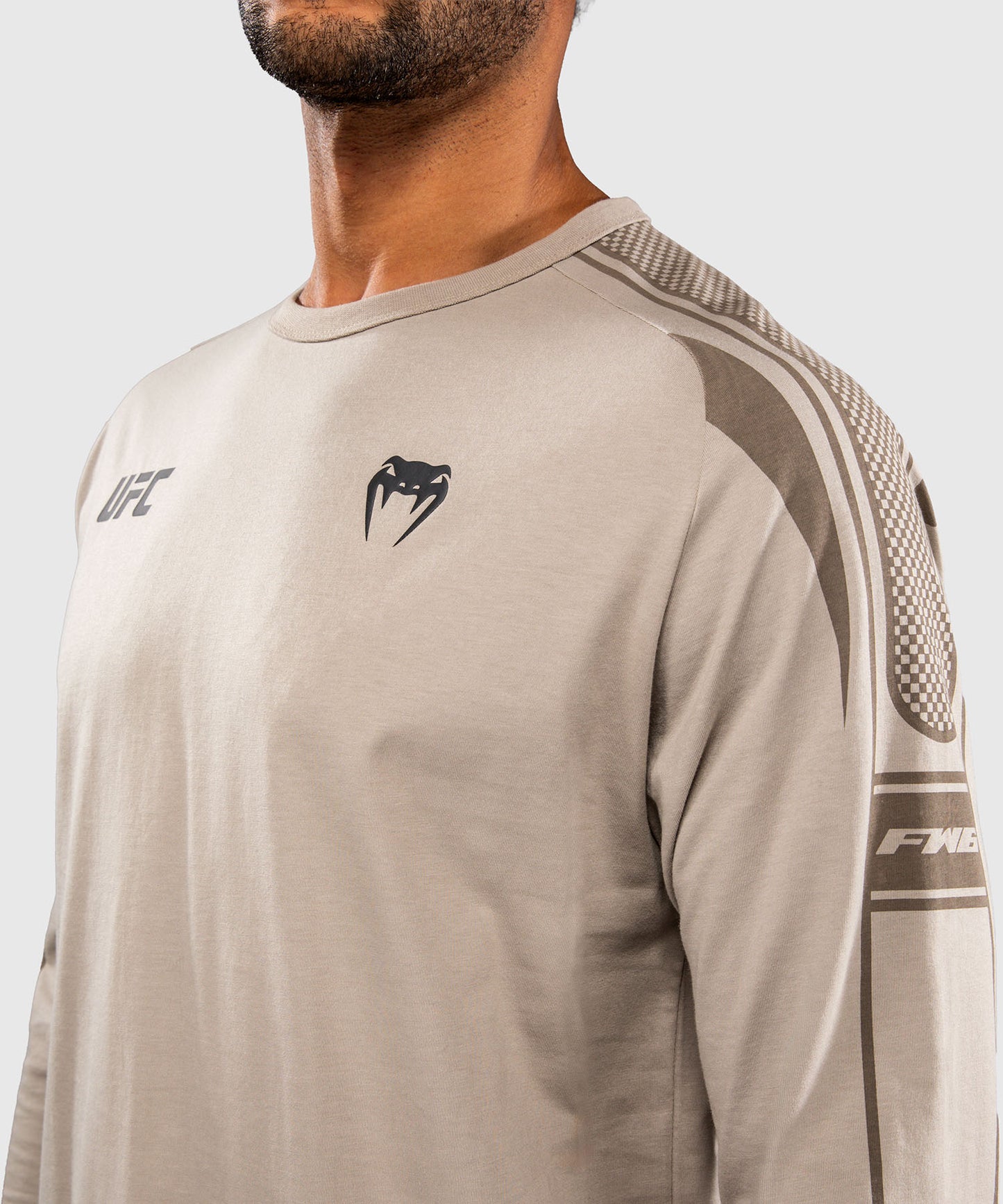 Venum UFC Unity by Venum Authentic Fight Week Men's Long Sleeve T-Shirt - Sand