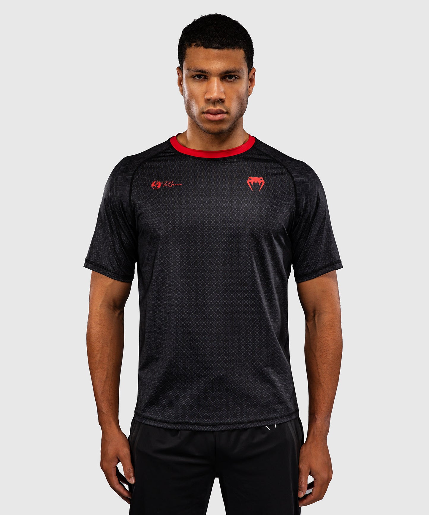 T-shirt Dry Tech Venum x Roger Gracie Signature - Noir/Rouge