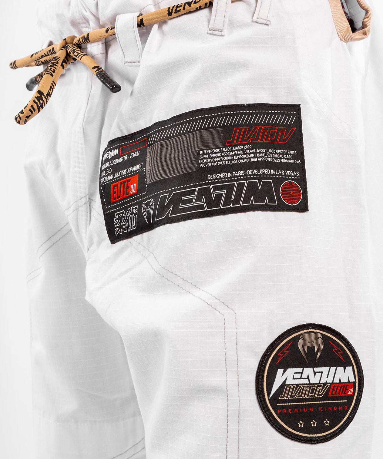 Kimono Venum Elite 3.0 BJJ - Blanco