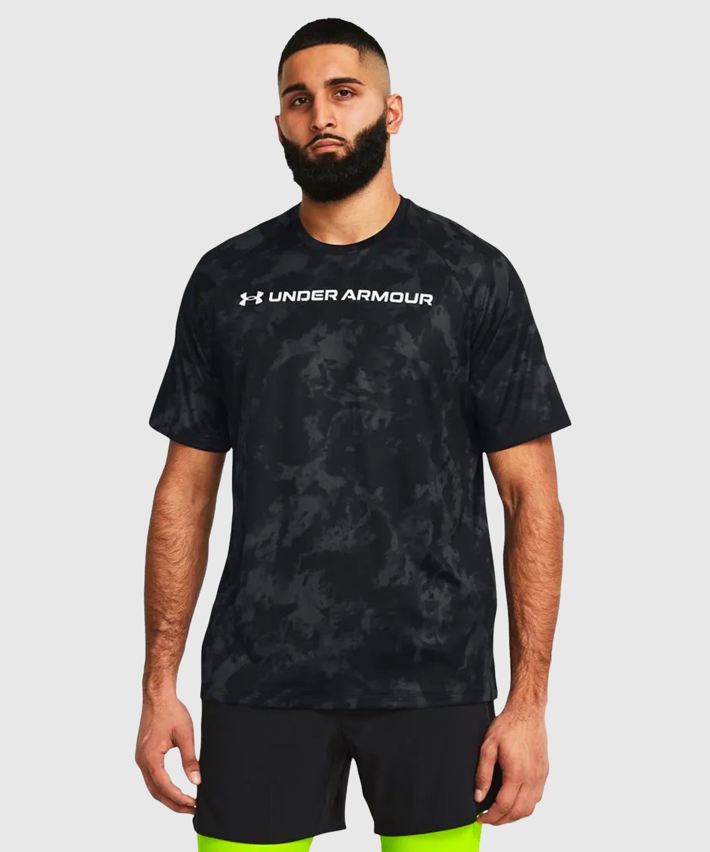 T-Shirt Under Armour Tech Abc Camo - Noir