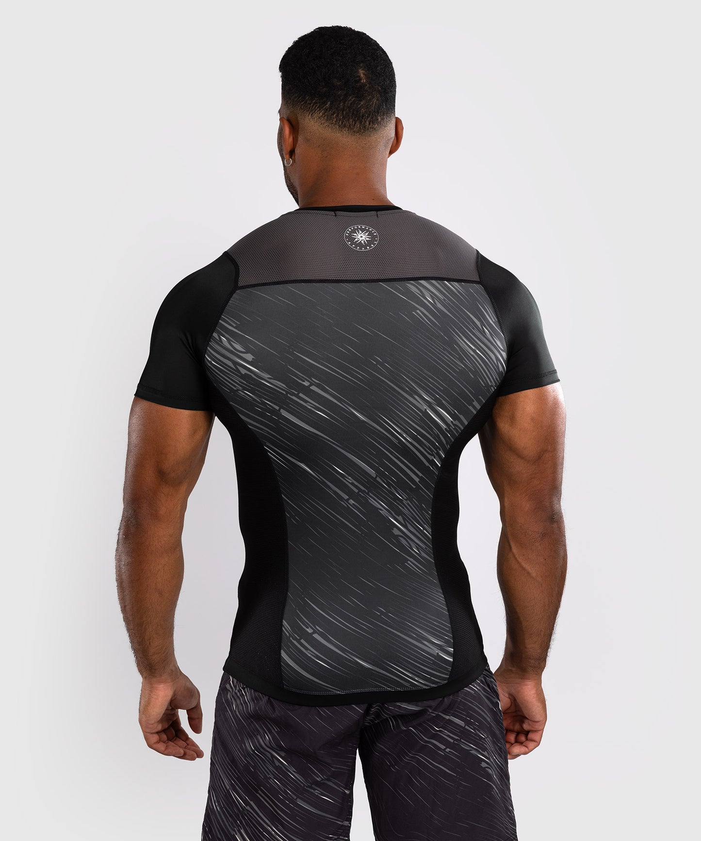 Venum Rapid Kurzarm Rashguard - Schwarz/Sturmgrau