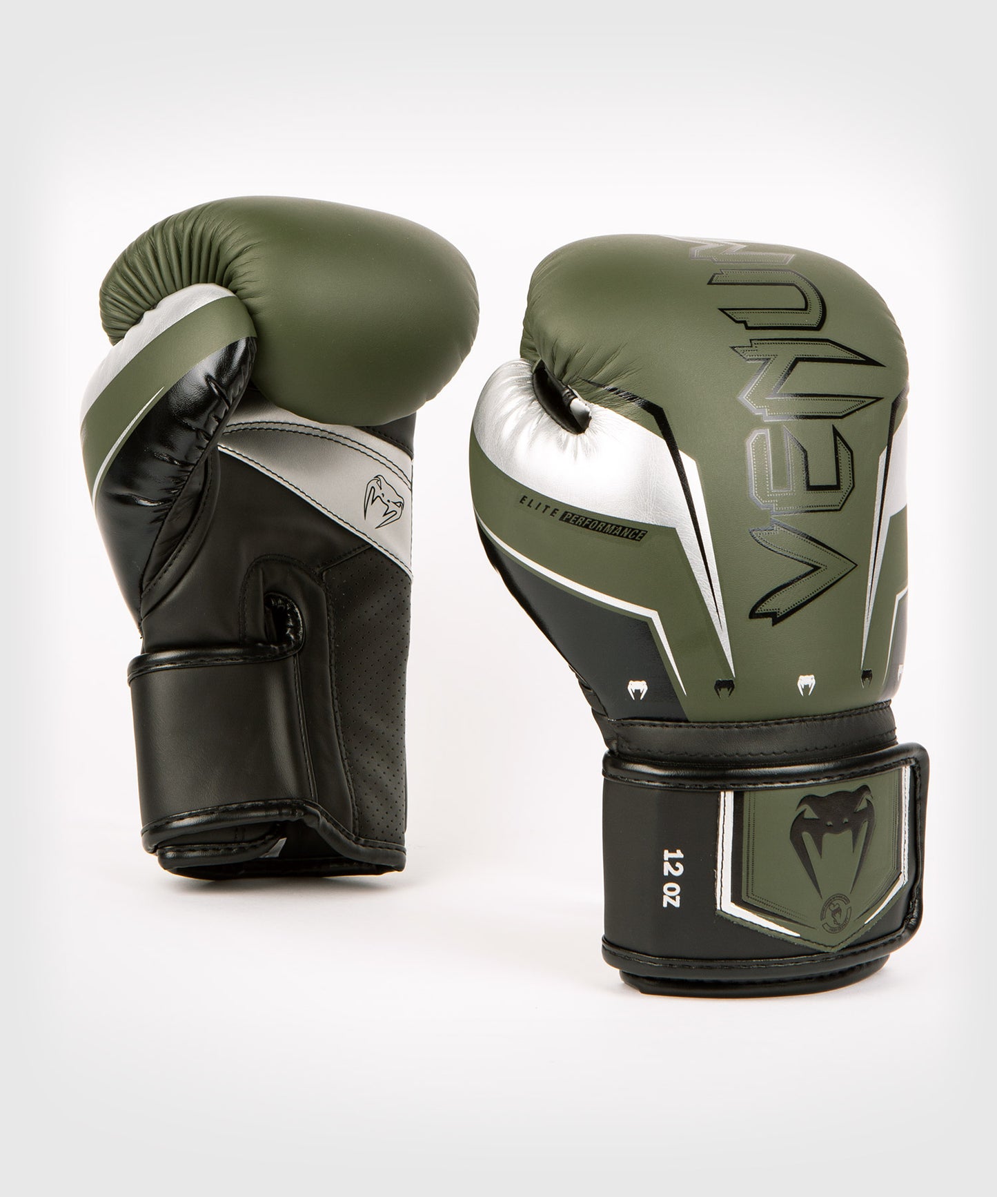 Venum Elite Evo Boxhandschuhe - Khaki/Silber