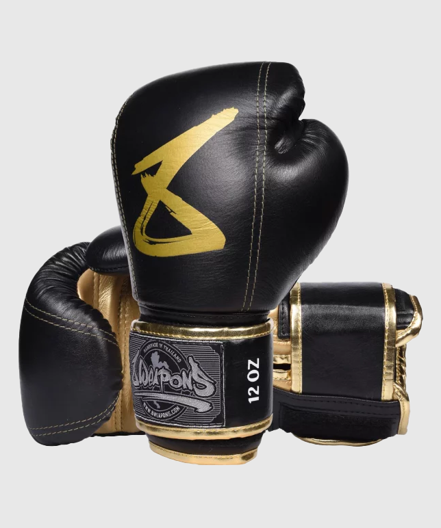 8 Weapons Big 8 Guantes de Boxeo - Negro/Oro