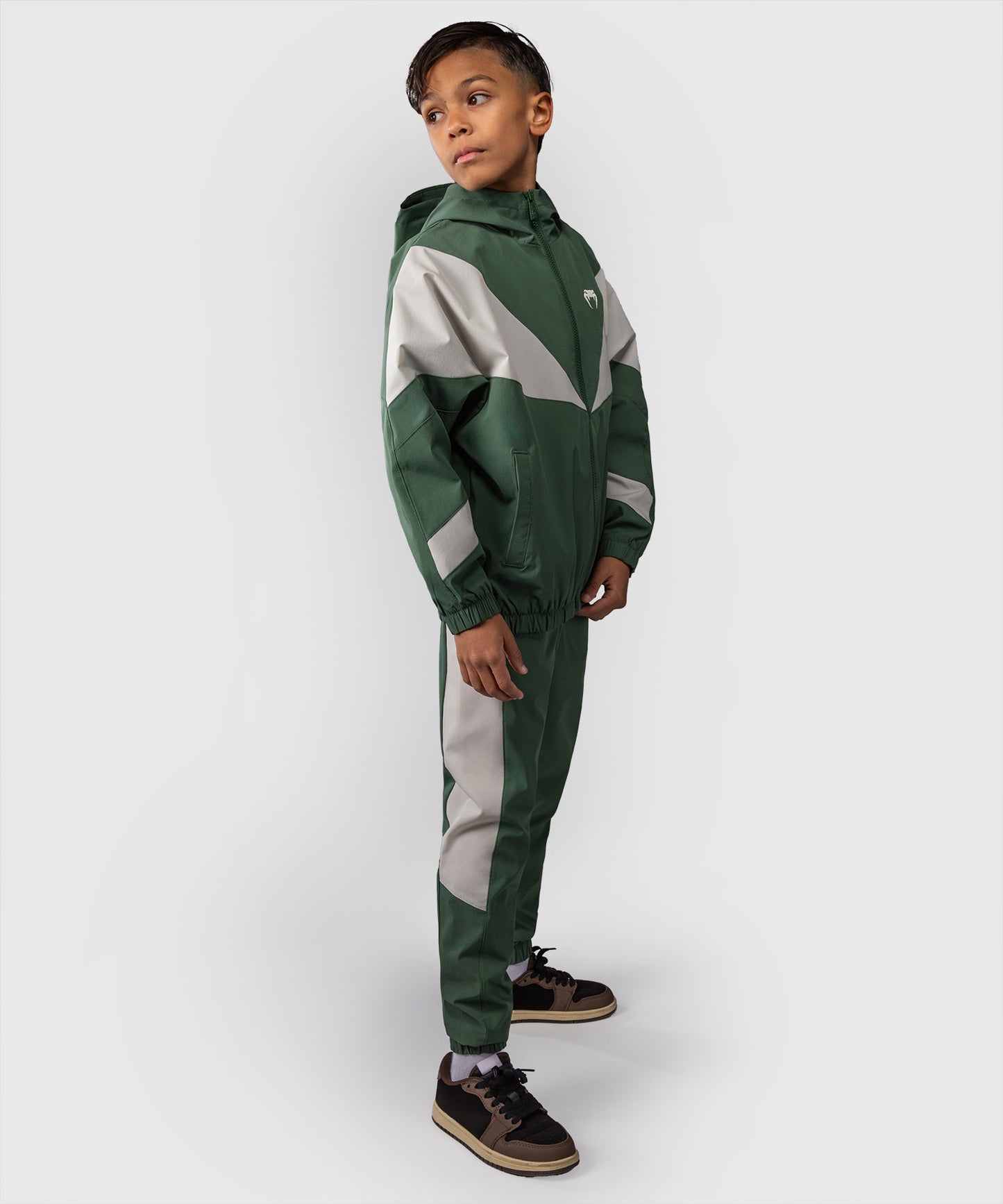Veste Venum pour Enfant Venum Vectra  – Vert Forêt/ Blanc Cassé