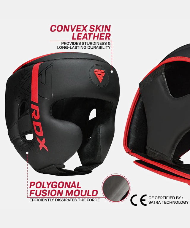 RDX Kara Headgear - Black/Red