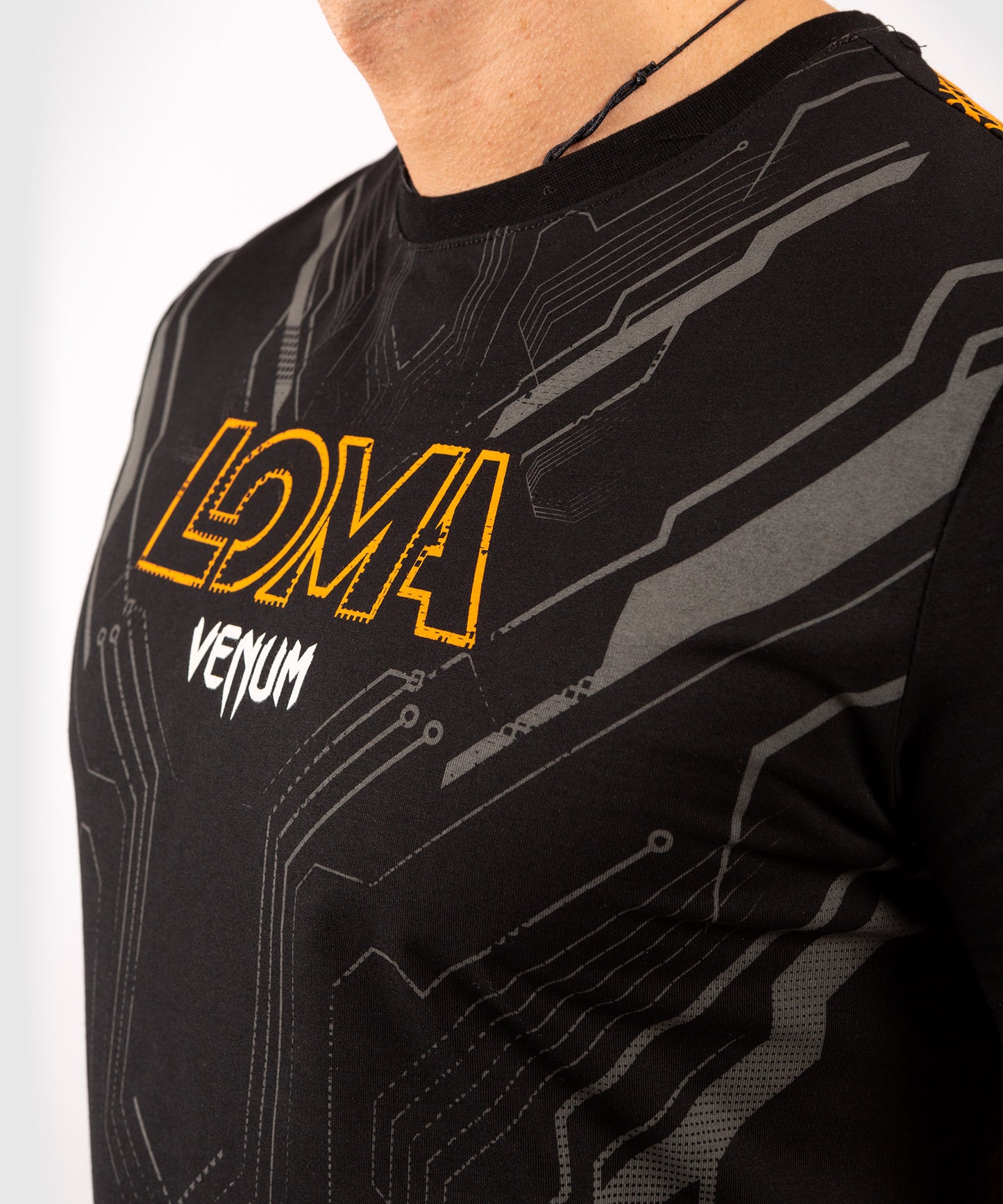 Venum Loma Fight 11/12 T-Shirt - Schwarz/Orange