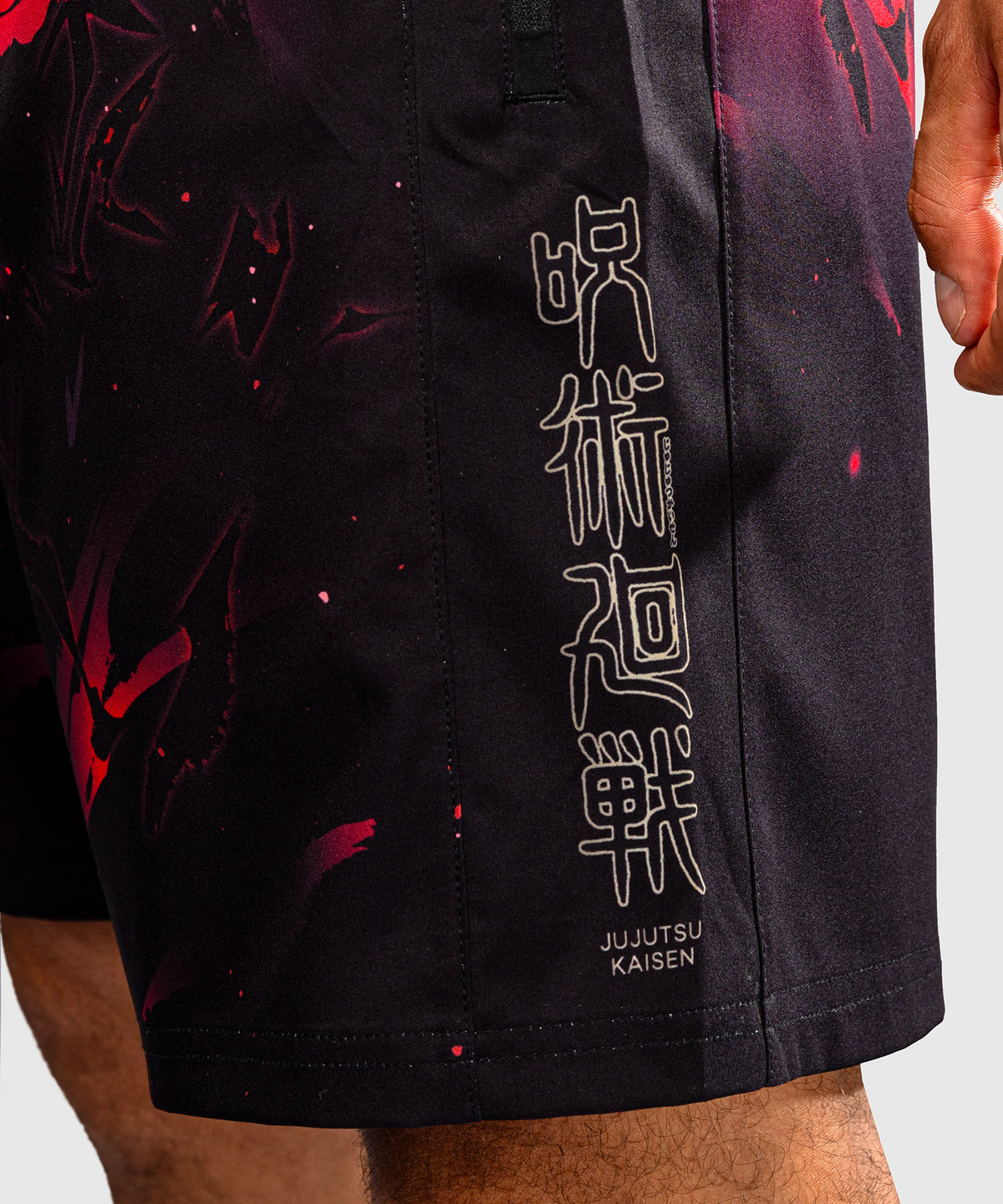 Jujutsu Kaisen x Venum Itadori Trainingsshorts – Schwarz/Rot