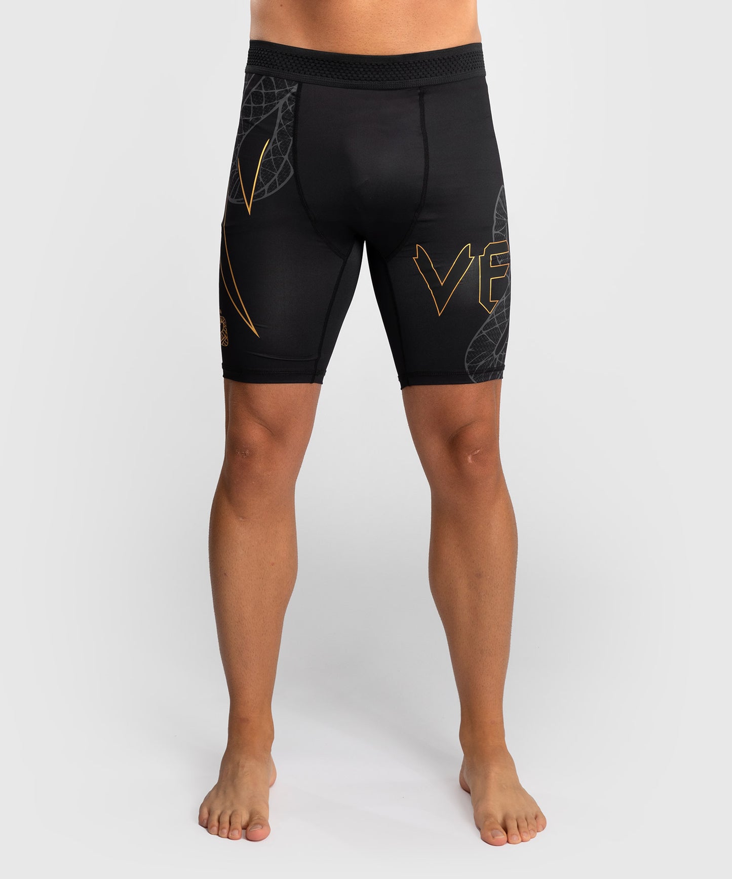 Venum Serpenti Vale Tudo Shorts - Black/Silver/Gold