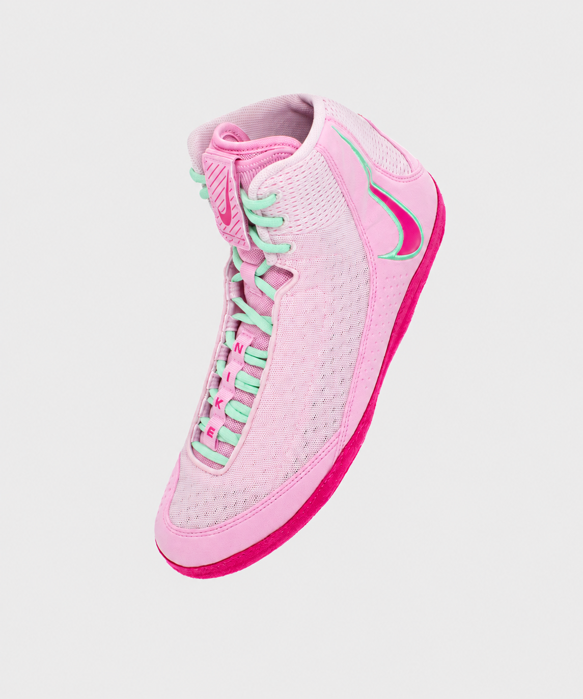 Chaussures de Lutte Nike Inflict 4 - Rose/Fushia/Vert