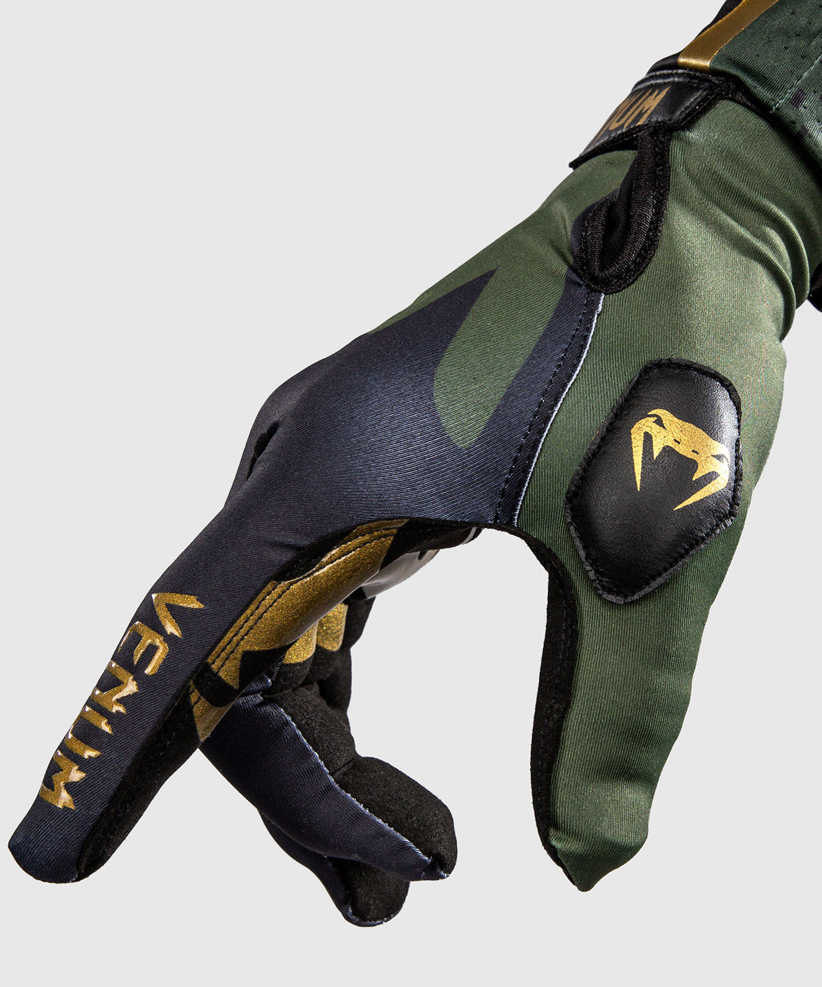 Venum MX Summer Motorsports-Handschuhe - Schwarz/Grün/Gold