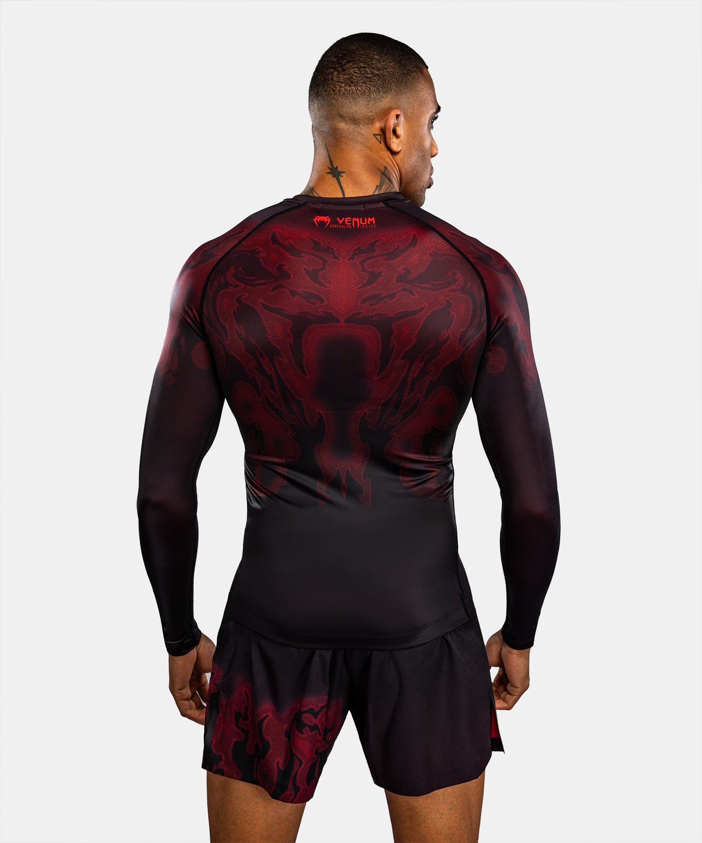 Rashguard à Manches Longues Venum Spectre – Noir/Rouge