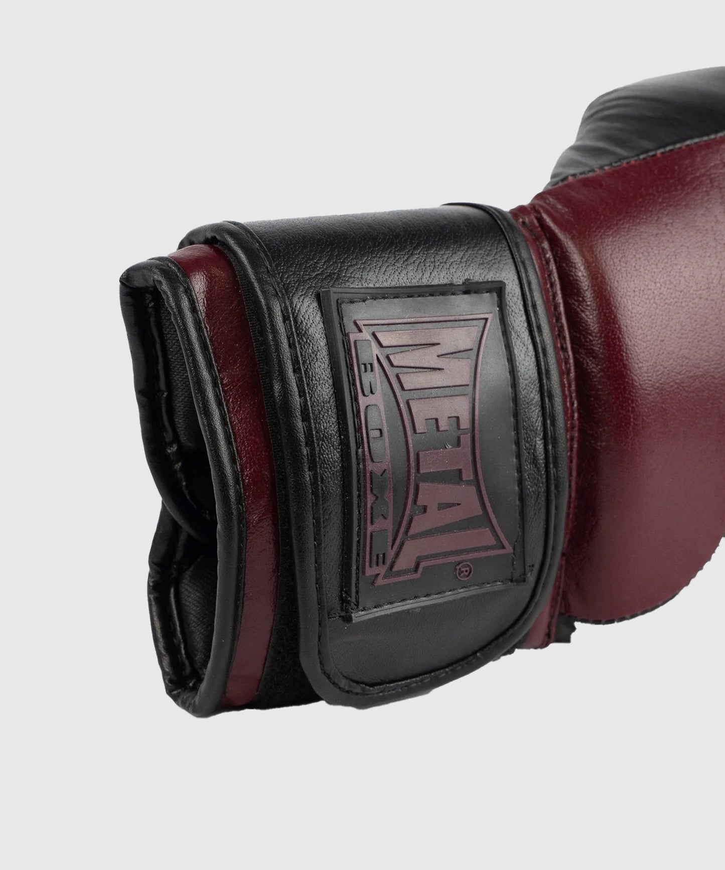 Gants de Metal Boxe Cuir Metal Omega - Noir/Bordeaux