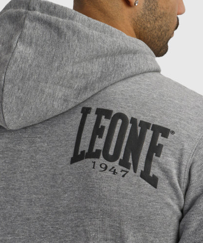 Leone Boxing Zipped Hoodie - Grey