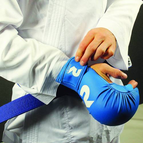 Fight Art Integral Training & Compétition Karatehandschuhe - Blau