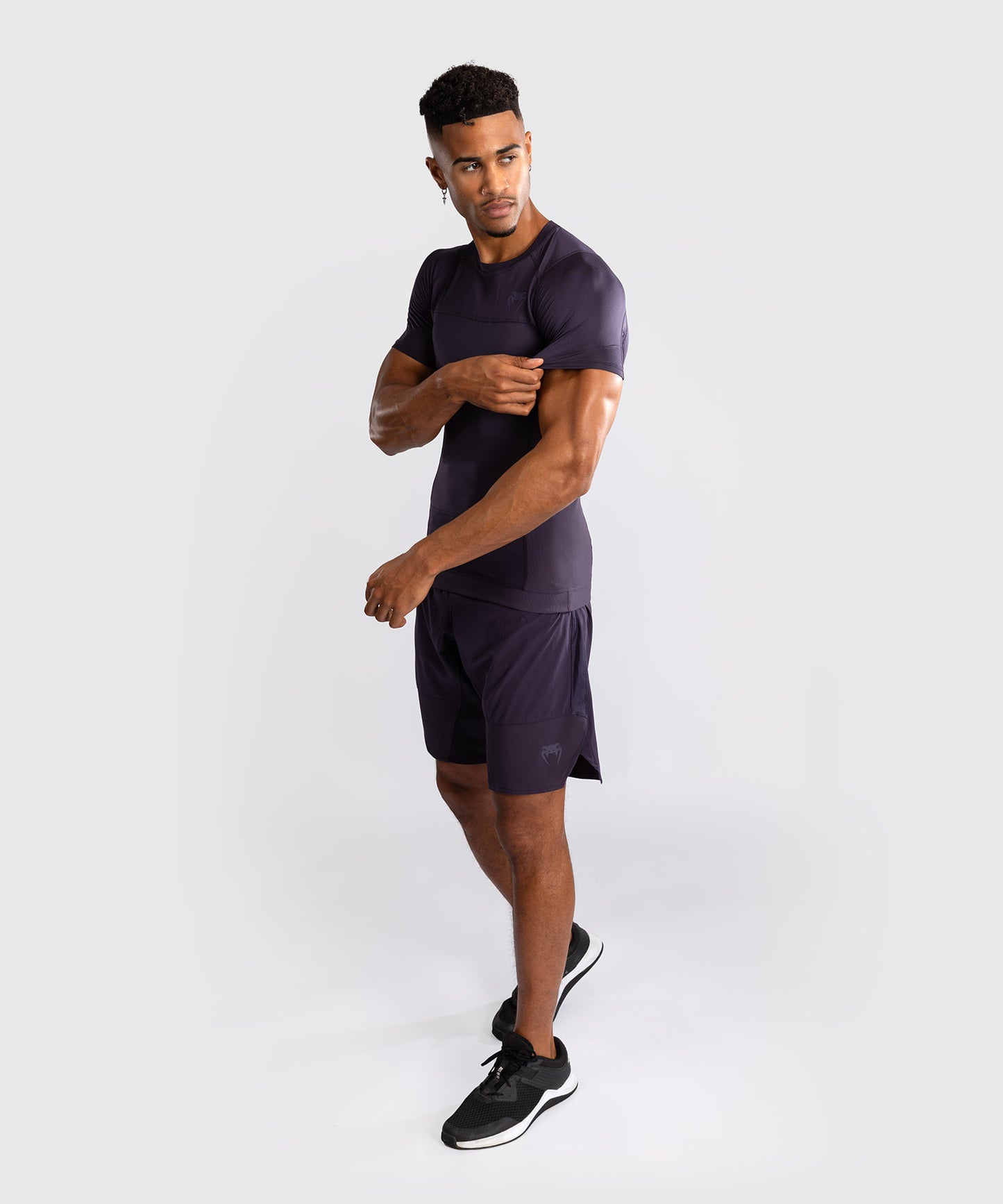 Rashguard à Manches Courtes Venum G-Fit Air pour Hommes - Violet Intense