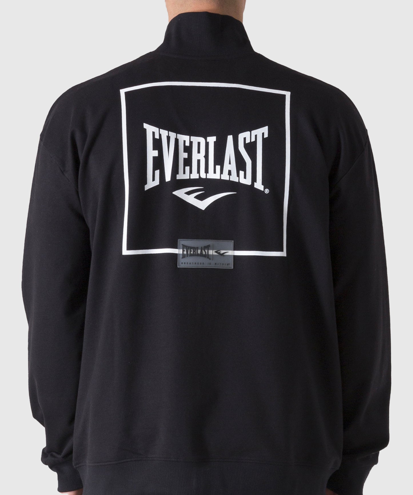 Everlast Back Square Chaqueta con Cremallera - Negro