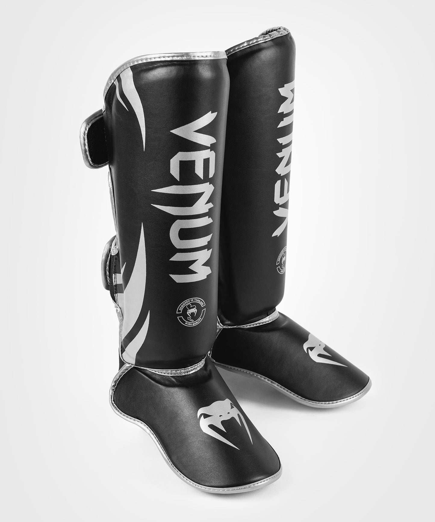 Venum Challenger Standup-Schienbeinschoner – Schwarz/Silber