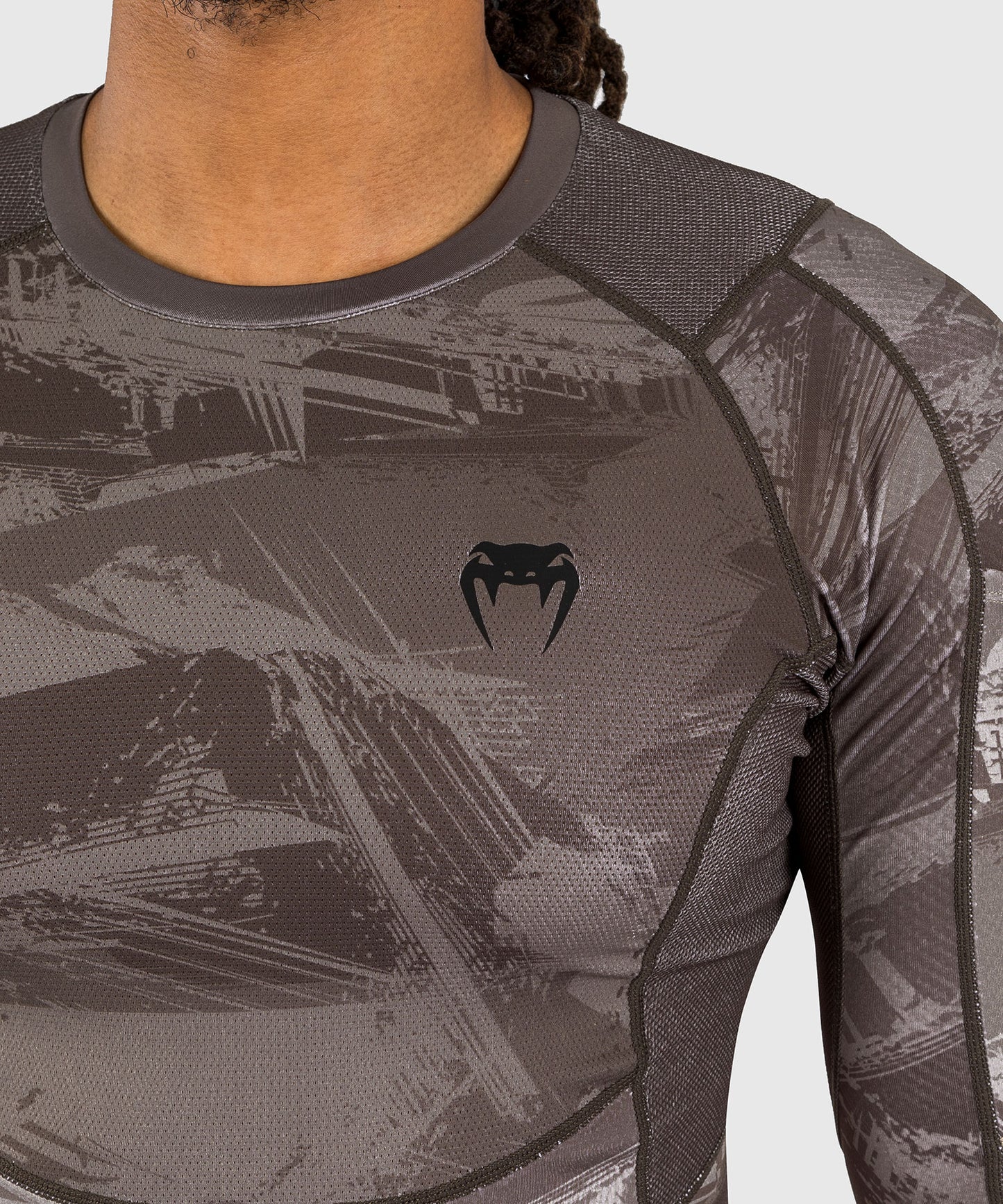 Venum Electron 3.0 Langärmeliger Rashguard - Sand