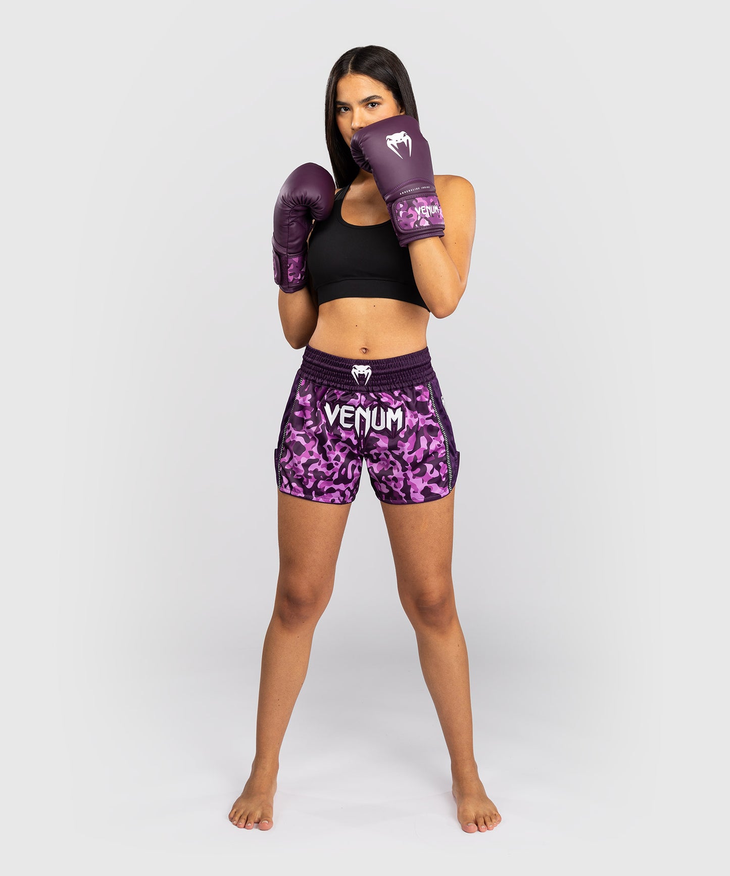 Short de Muay Thai Venum Iris - Prune/Rose