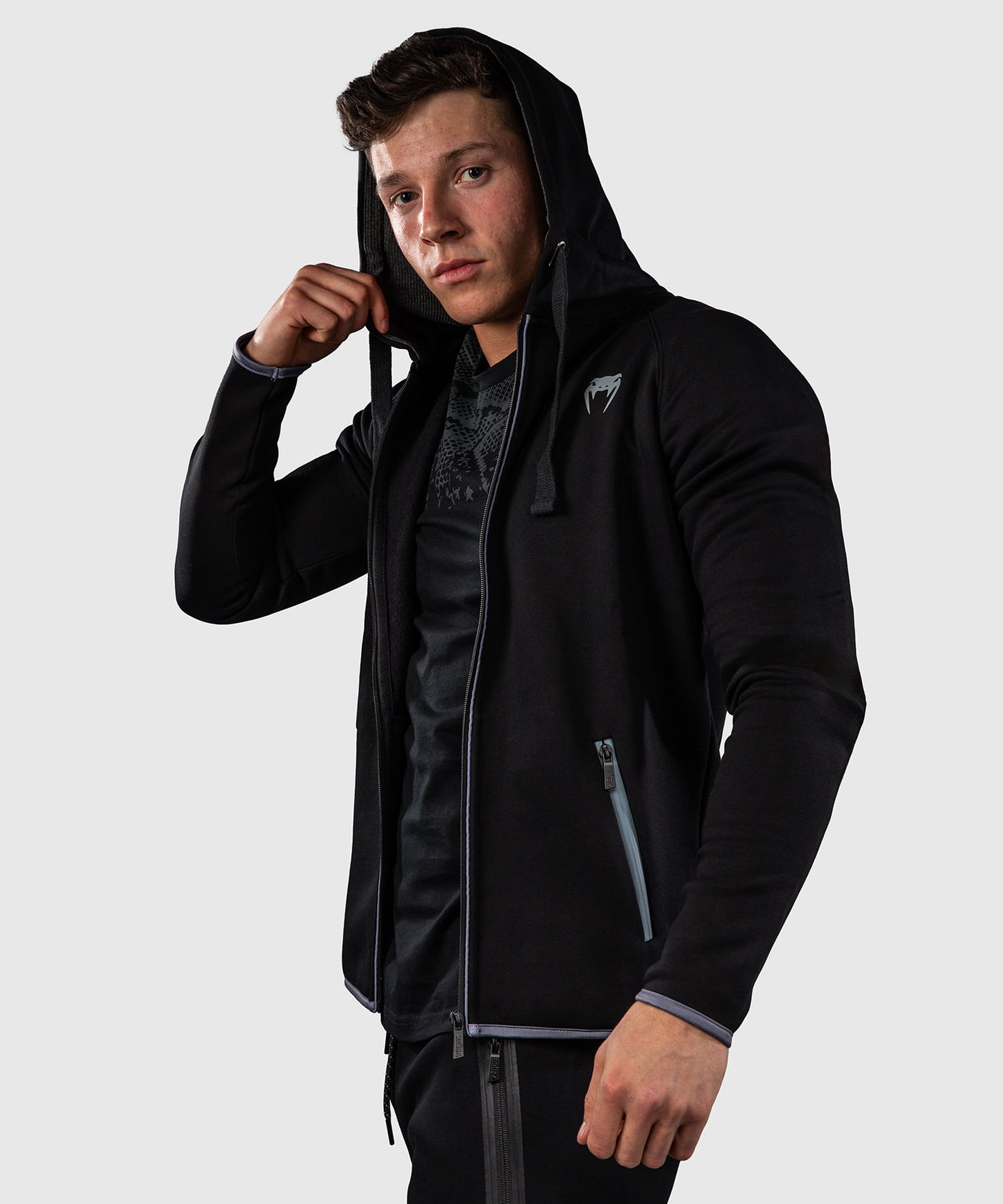 Venum Hoodie – Schwarz/Grau