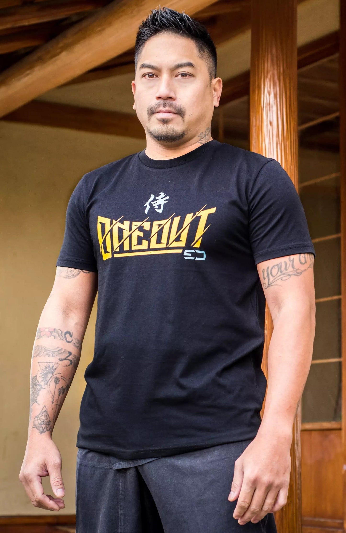 Oneout Samourai Trainings-T-Shirt - Schwarz