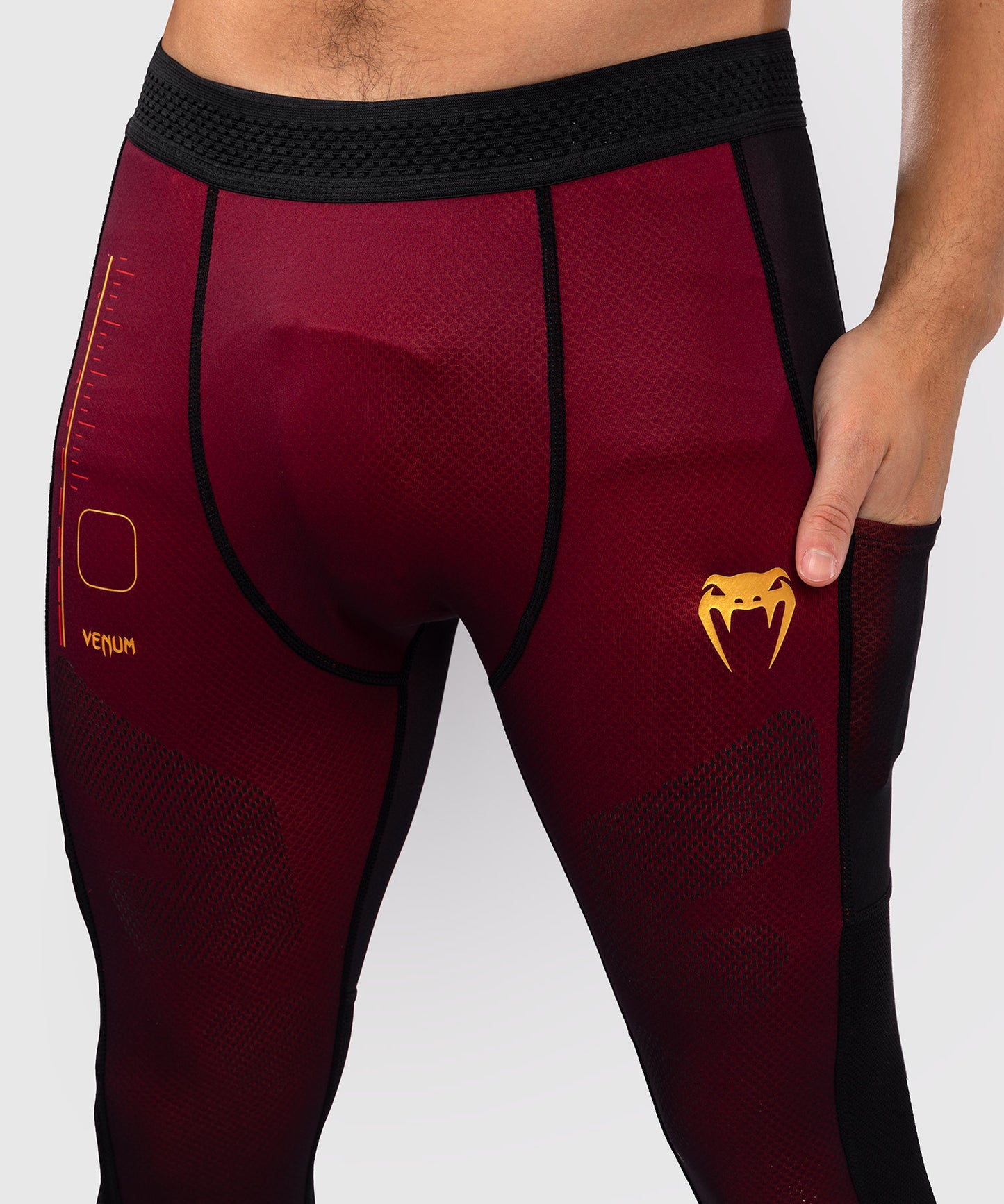 Venum Tactical XT Spats- schwarz/burgund/gold