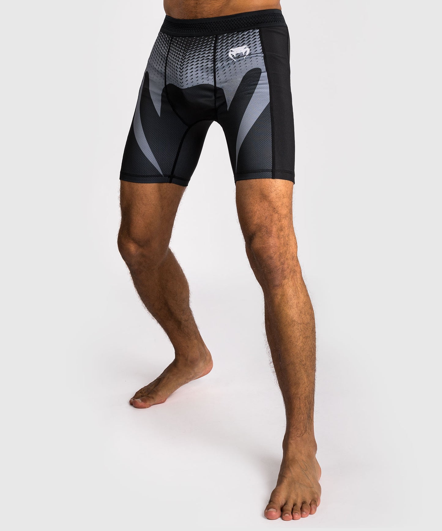 Venum No Gi Pantalones Cortos Vale Tudo - Negro/Gris Plata