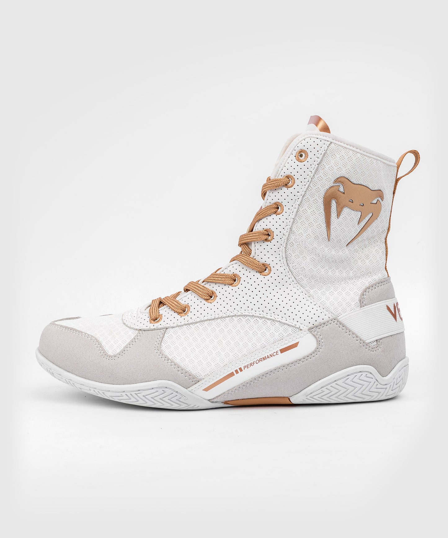 ZAPATOS DE BOXEO VENUM ELITE MONOGRAM – BLANCO/DORADO