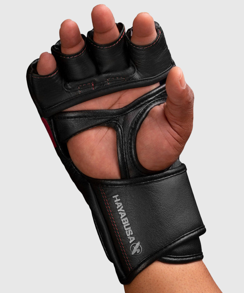 Hayabusa T3 MMA-Handschuhe - Schwarz/Rot