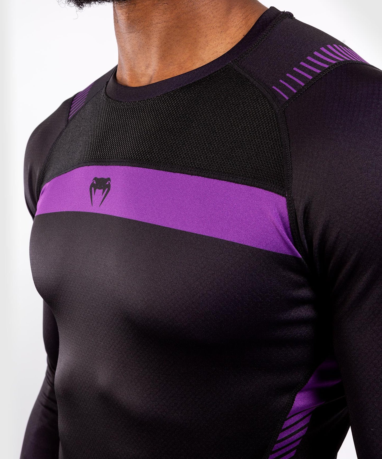 T-shirt de Compression Venum NoGi 3.0 - Manches Longues - Noir/Violet