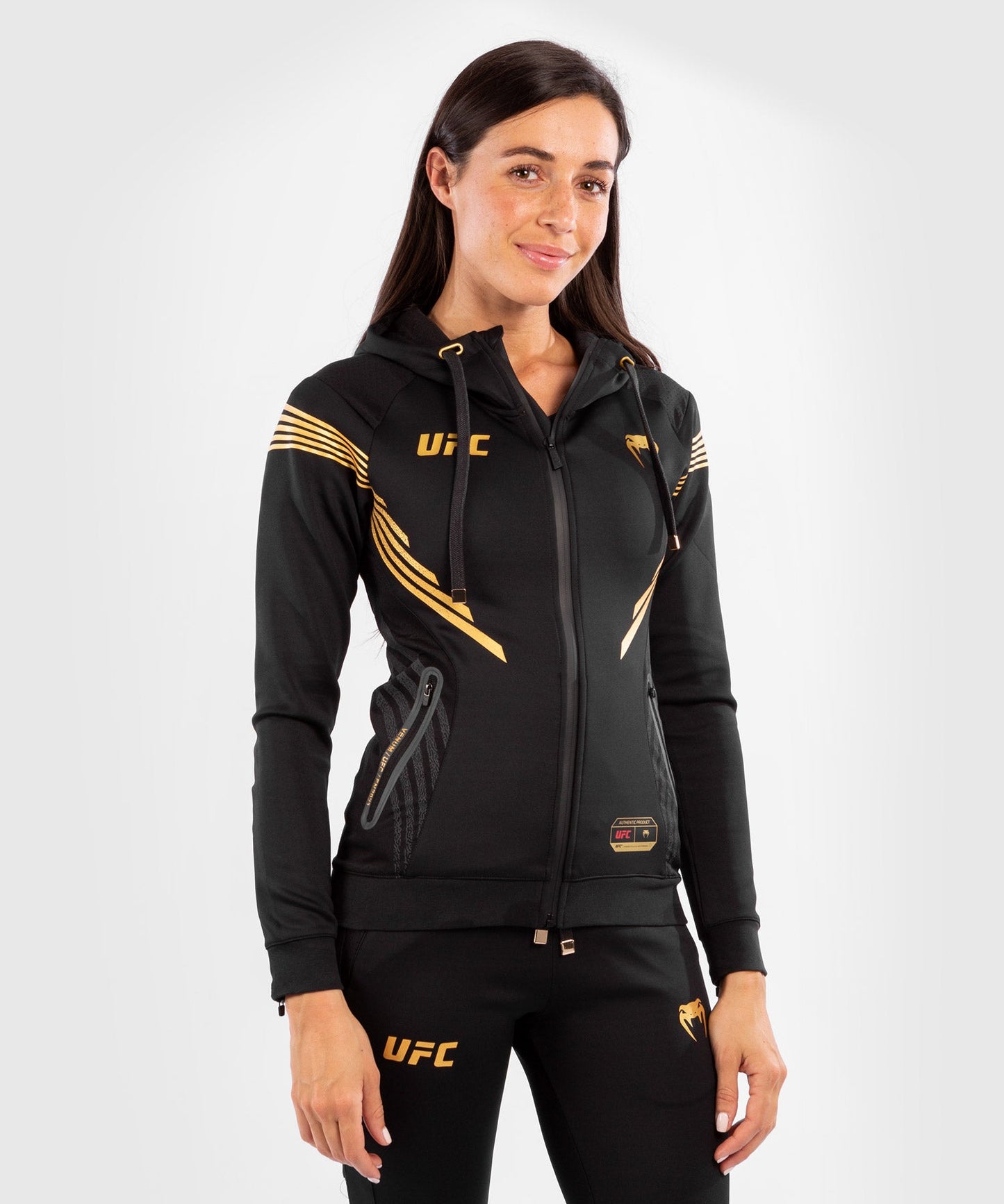 Frauen UFC Venum Authentic Fight Night Kapuzen-Sweatshirt - - Champion