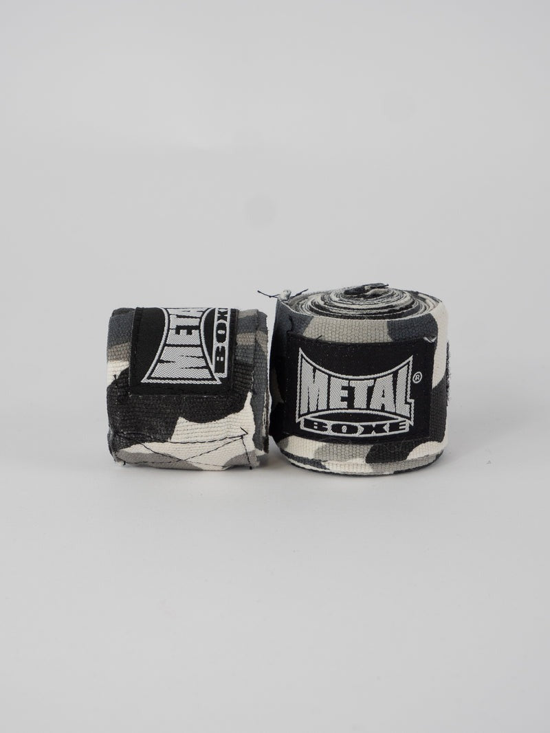Metal Boxe Boxbandagen – 4 Meter – Grau Camouflage