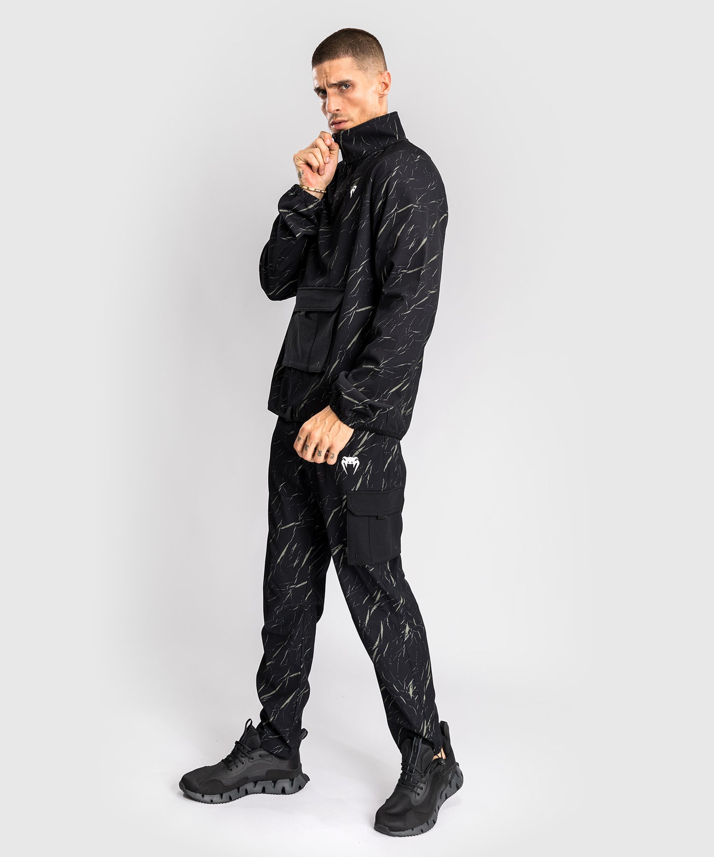 Venum Trooper Herren Trainingsanzug Jacke - Schwarz/Sandstein