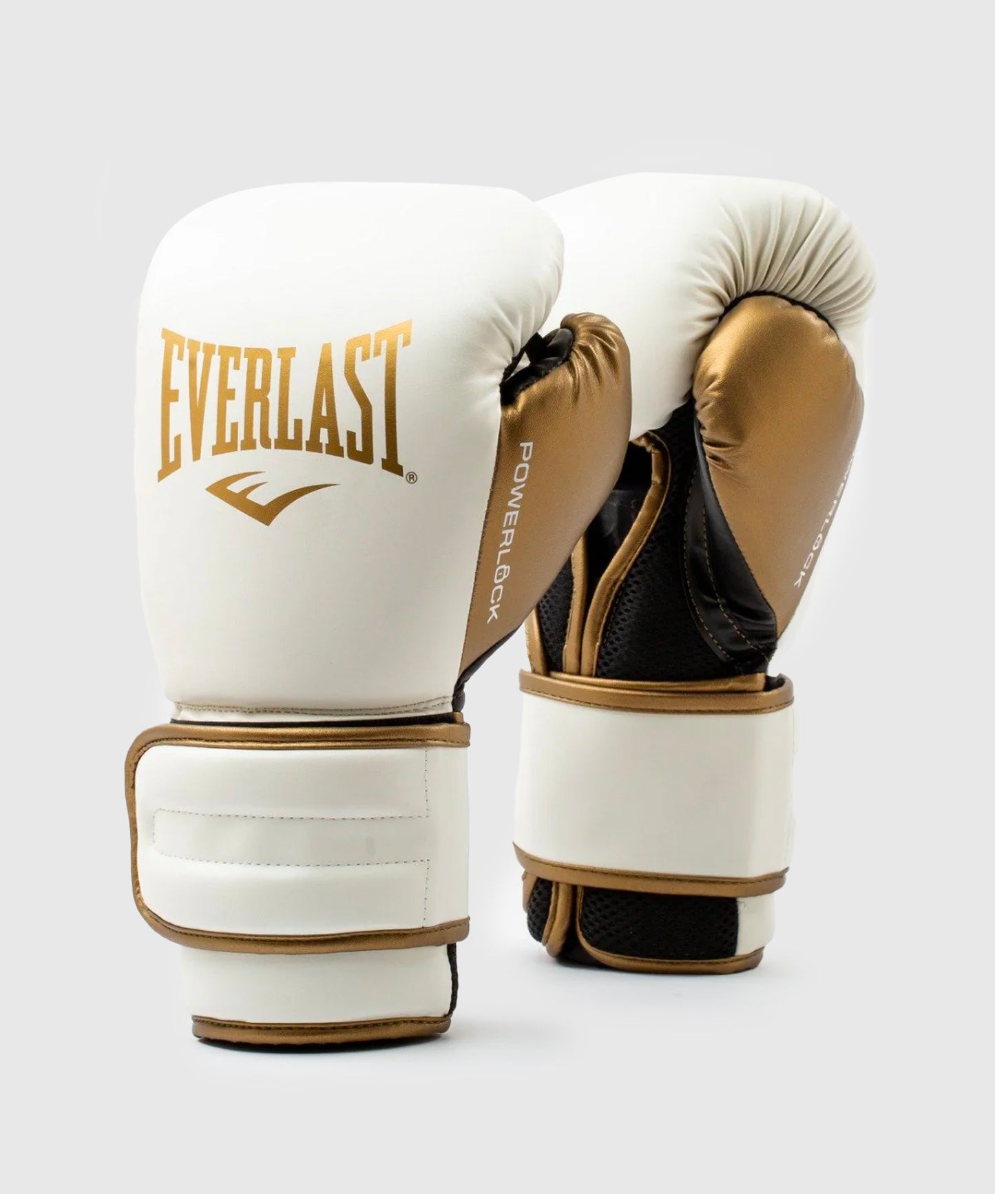 Everlast Powerlock 2r Guantes de Boxeo - Blanco/Oro