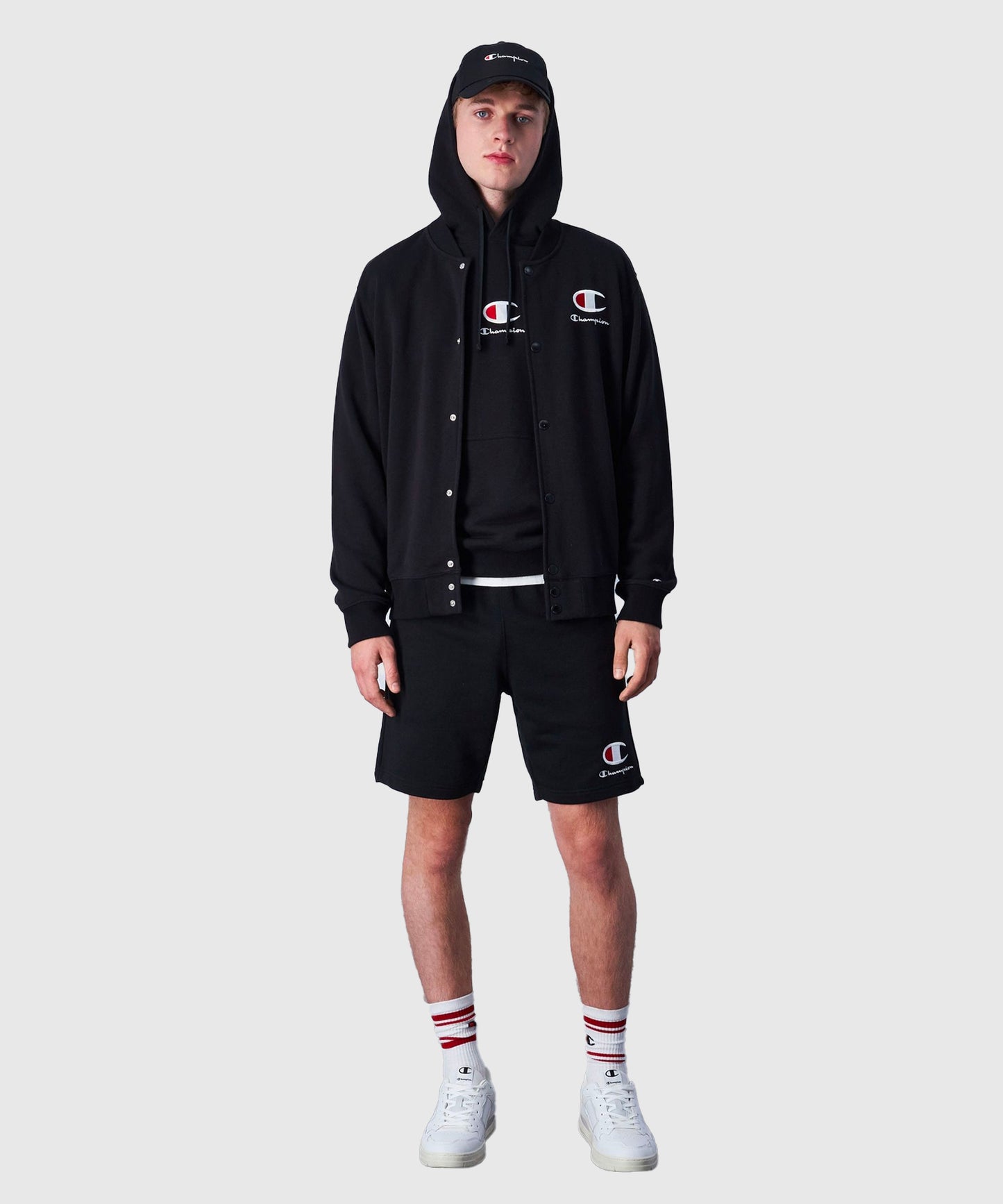 Champion Legacy Sudadera con Capucha – Negro