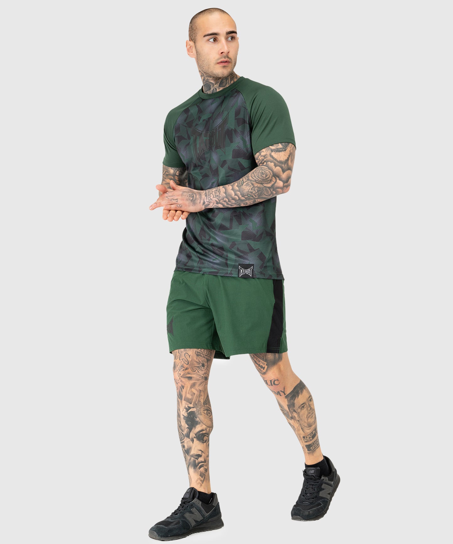 Tapout Training Graphic Camiseta - Negro/Verde