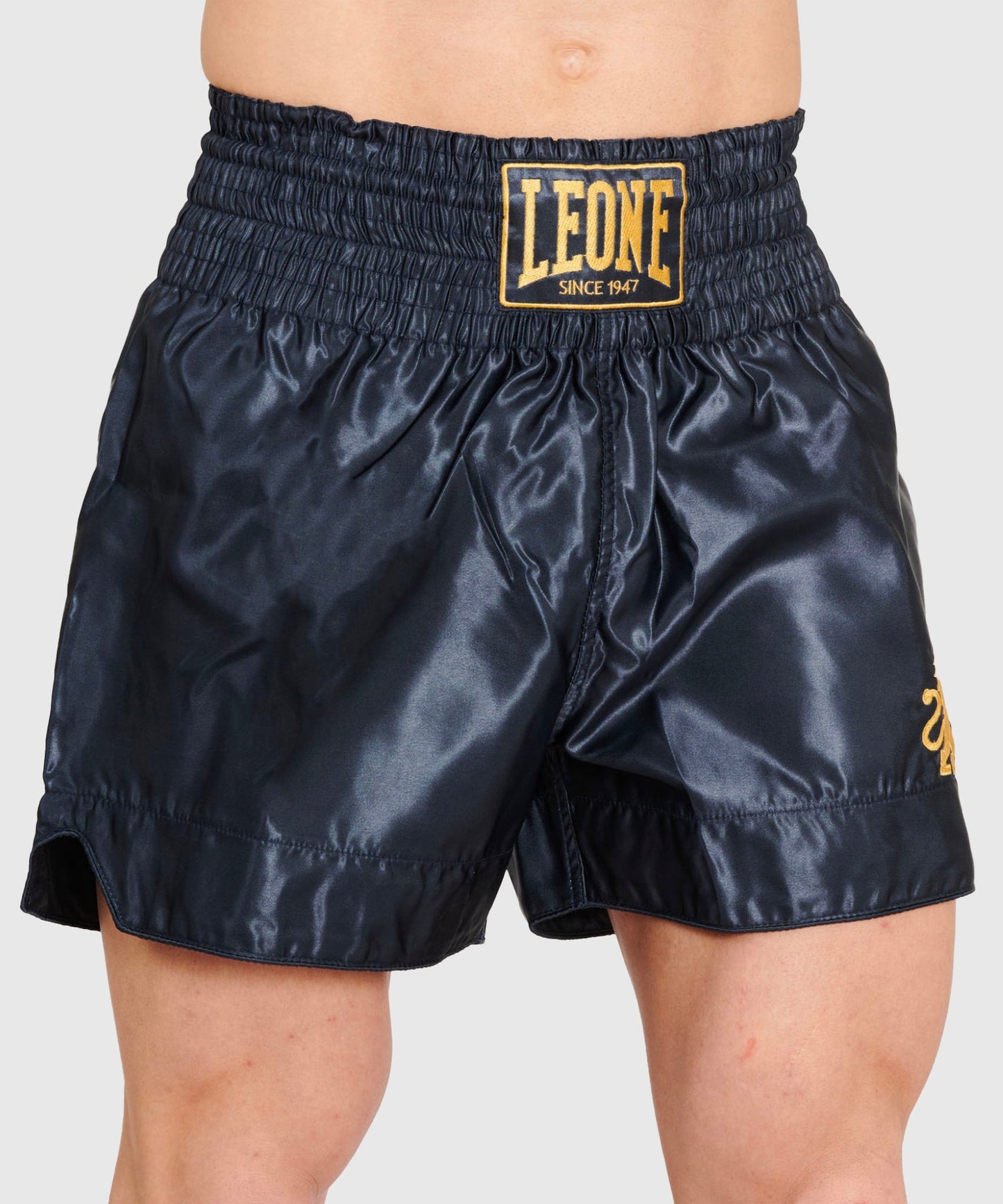 Leone Basic Pantalones de Muay Thai - Azul