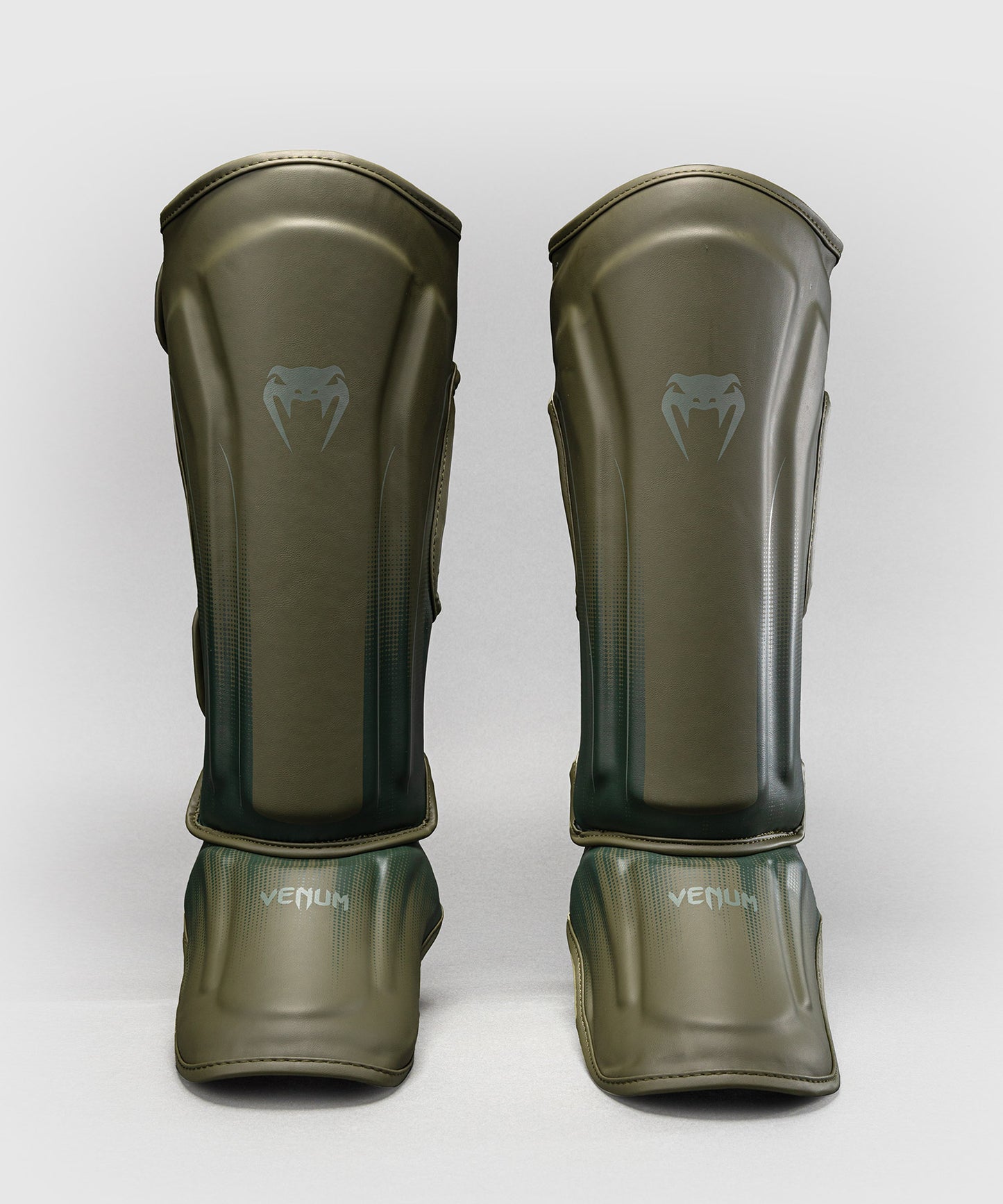 Protège-tibias Venum Stealth – Kaki/Vert Foncé