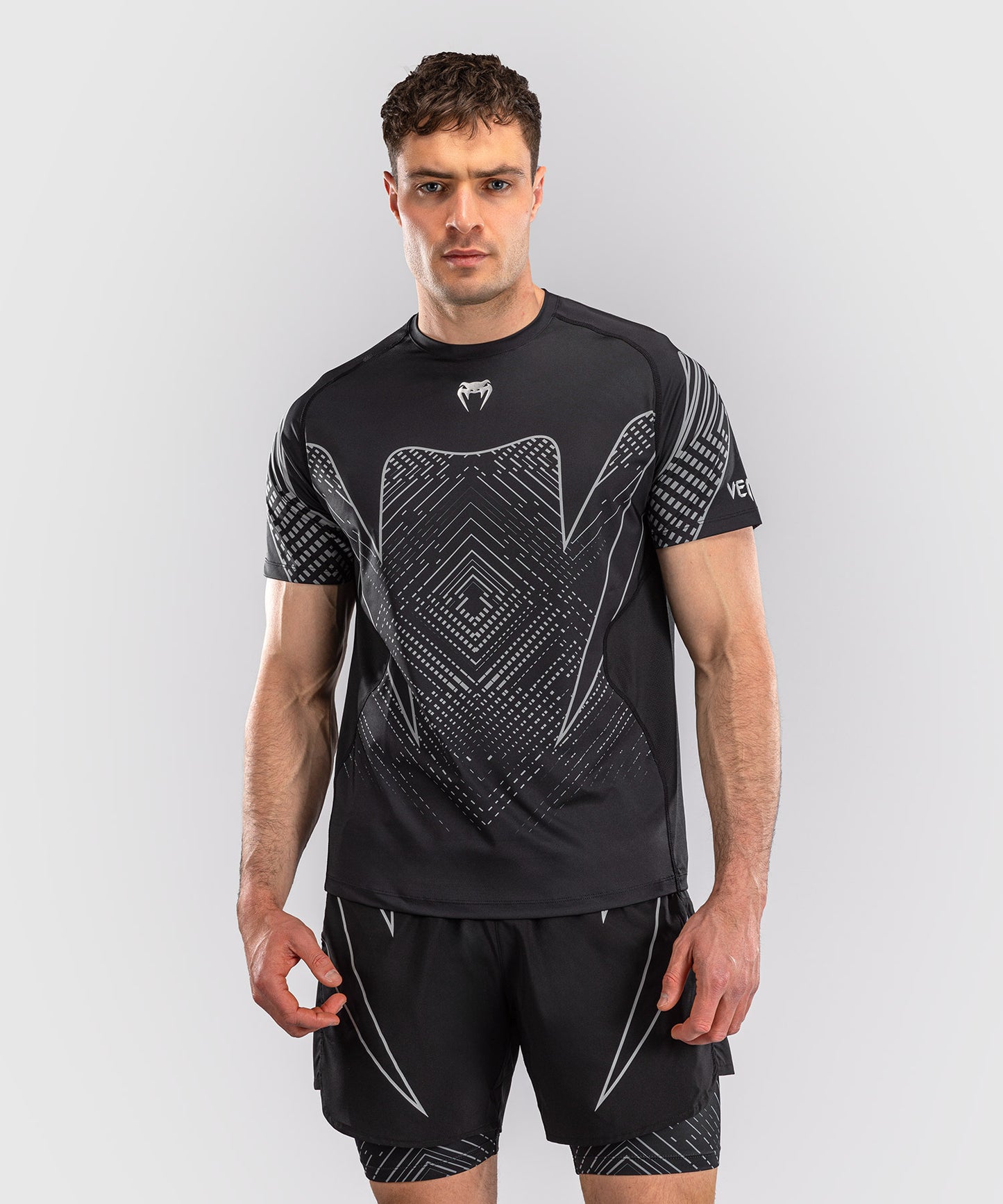 T-shirt Dry Tech Venum Midnight Fury – Noir/Gris/Argent