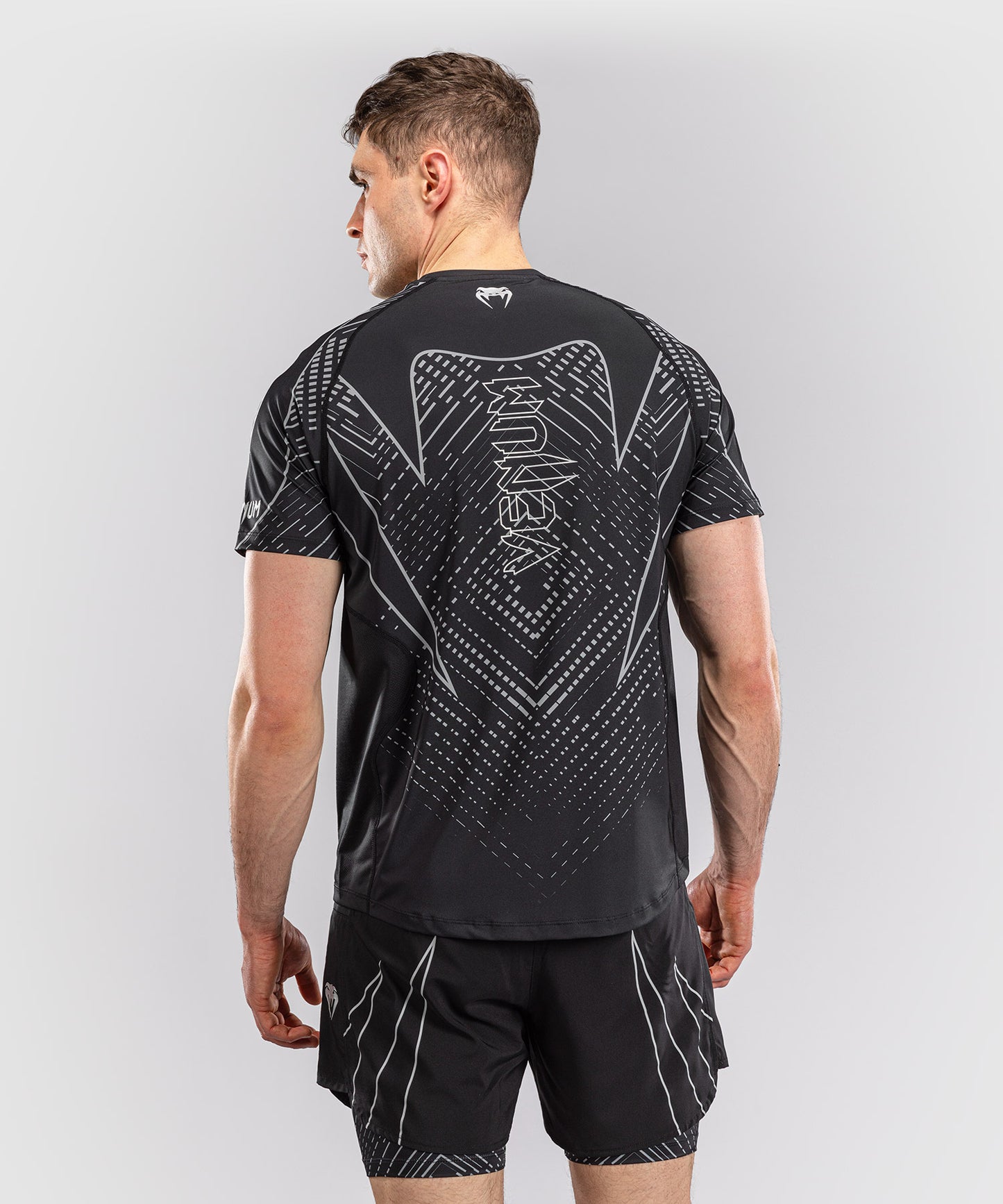 T-shirt Dry Tech Venum Midnight Fury – Noir/Gris/Argent