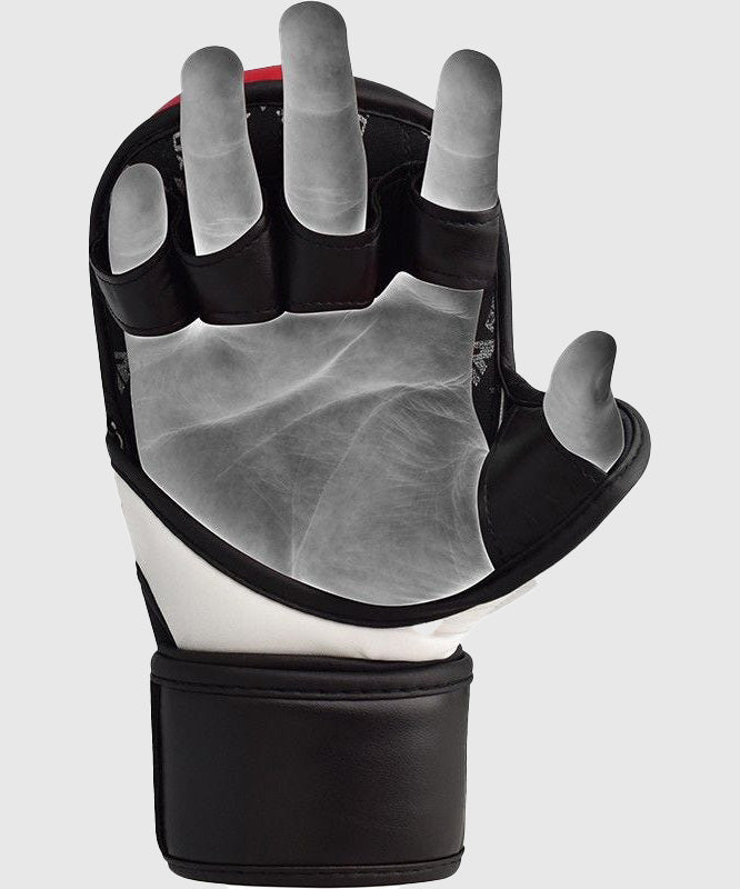 RDX Sports T6 MMA-Sparring-Handschuhe - Rot