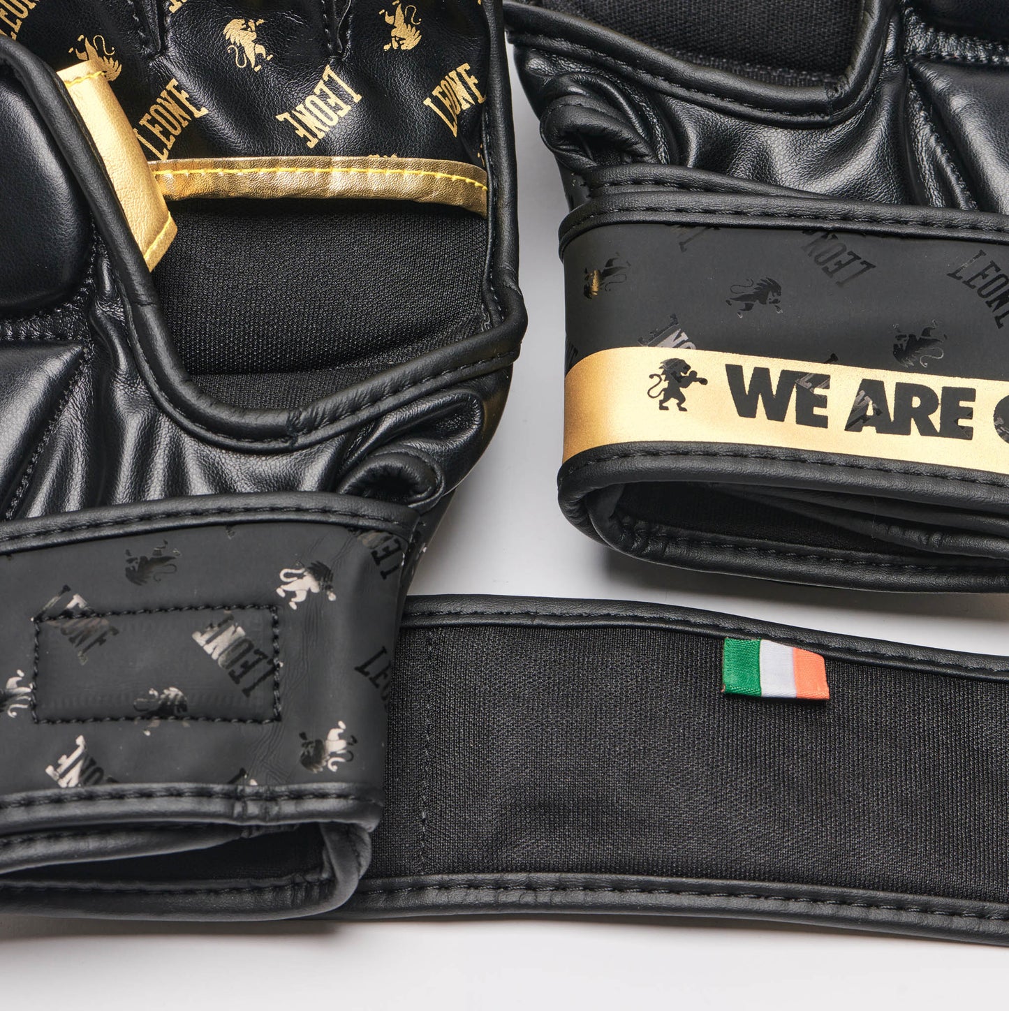 Leone DNA Guantes de Sparring MMA - Negro/Oro