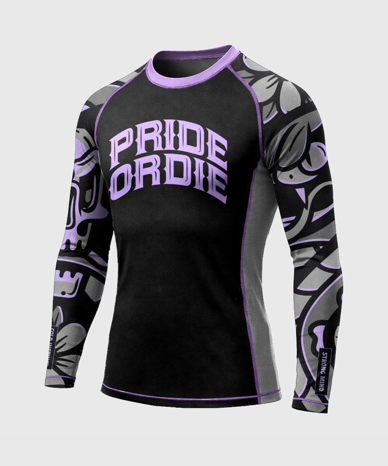 Pride Or Die Cold Instinct Rashguard de Manga Larga - Gris
