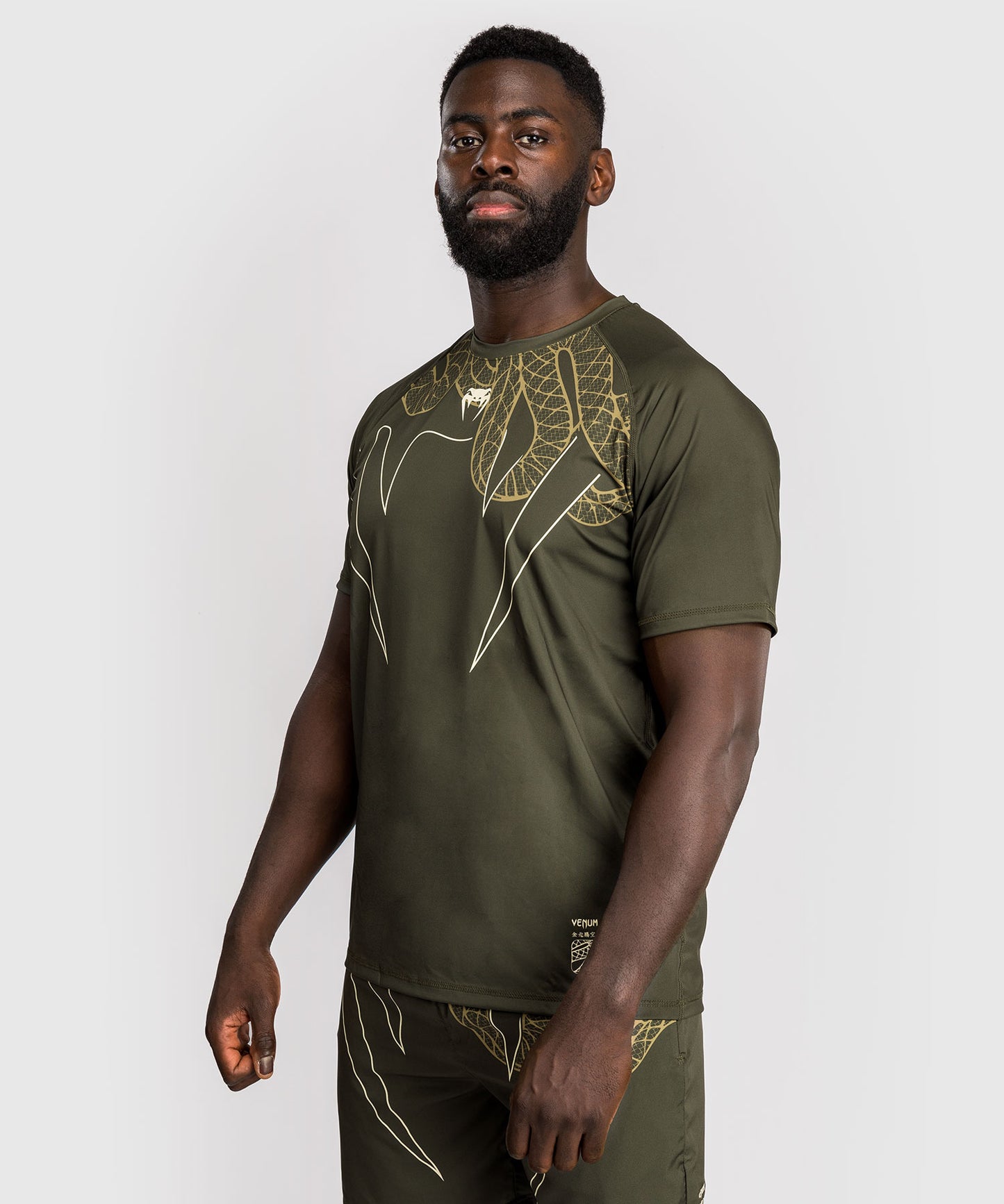 Venum Serpenti Dry Tech T-Shirt - Khaki/Bronze/Ivory